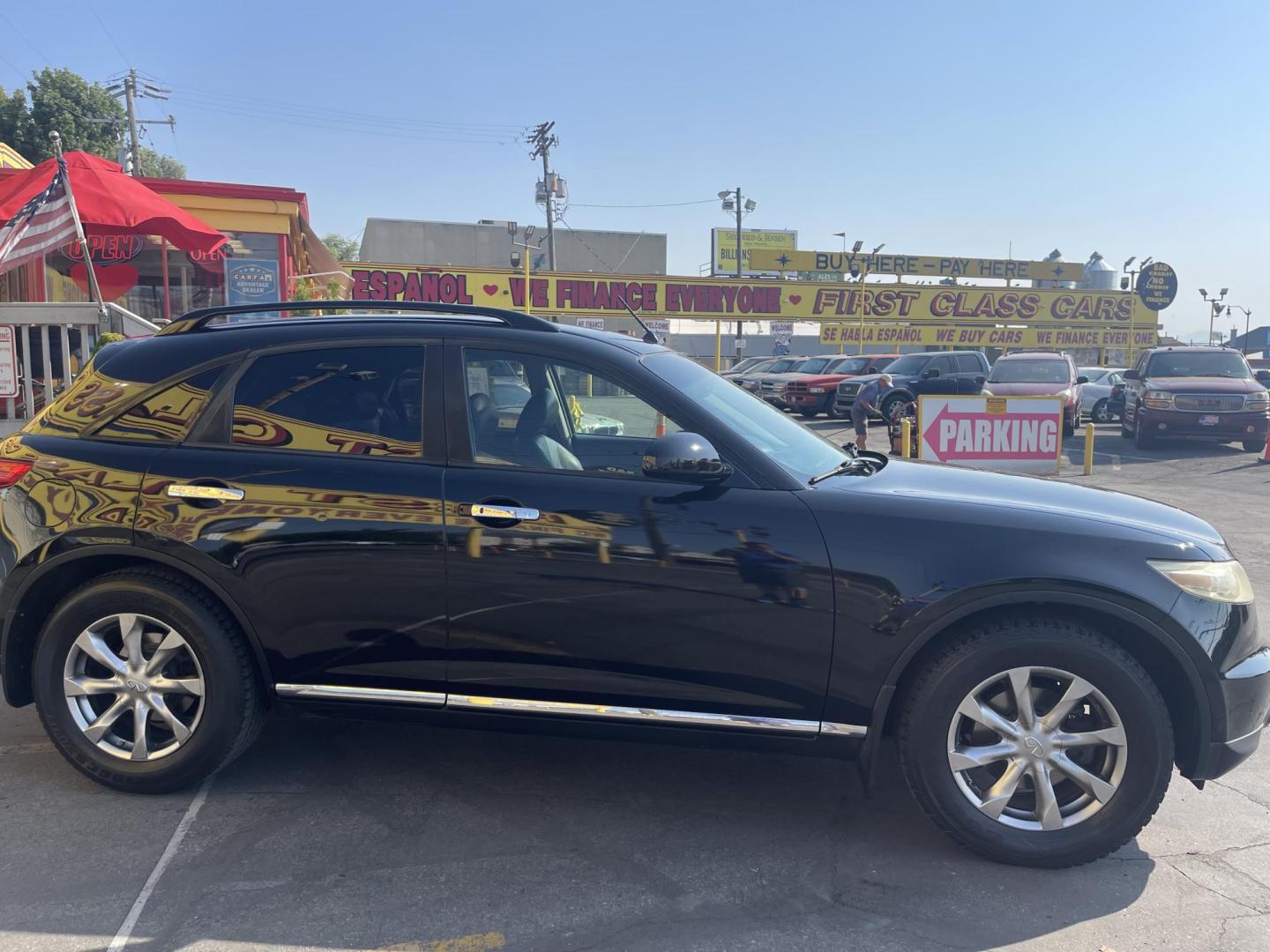 2007 Black Obsidian /Black Leather Infiniti FX AWD (JNRAS08W77X) with an 3.5L V6 engine, Automatic transmission, located at 801 South State Street, Salt Lake City, UT, 84111, (801) 328-0098, 40.751953, -111.888206 - Life is crazy. Now is the time to buy! All of our prices are just dollars above our cost. These prices will change as soon as life isn't so crazy. So please call or come in. We are here to save you a lot of money! Our service department is OPEN DAILY to help with any of your service needs. P - Photo#5