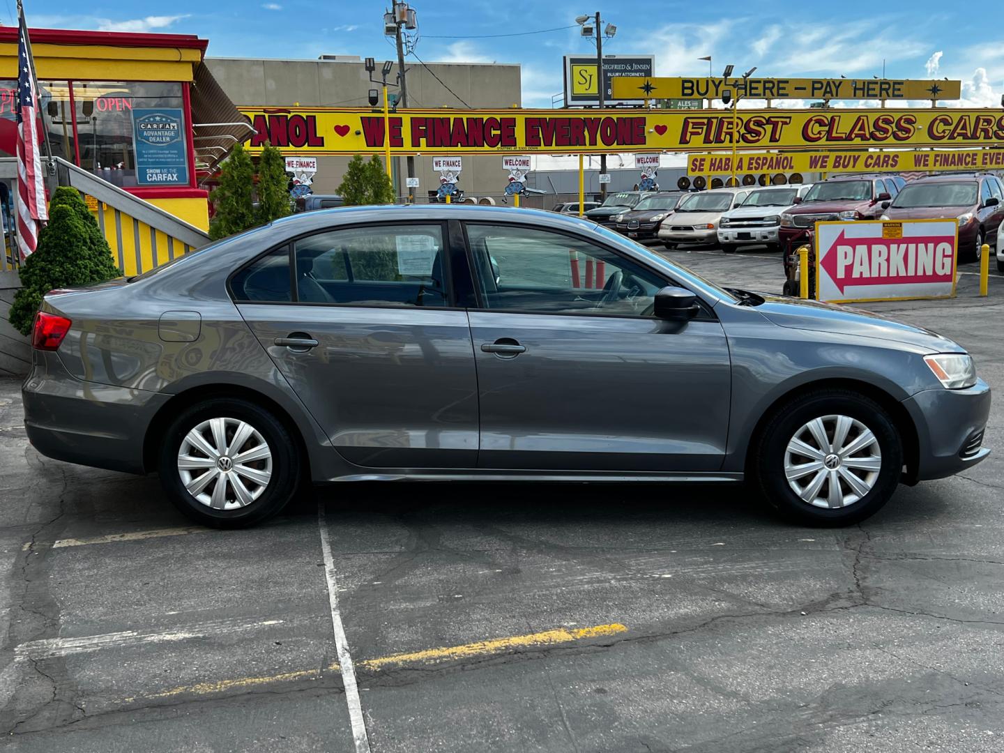 2014 Platinum Gray Metallic /Gray Cloth Volkswagen Jetta S (3VW2K7AJ7EM) with an 2.0L 4 Cyl. engine, Automatic transmission, located at 801 South State Street, Salt Lake City, UT, 84111, (801) 328-0098, 40.751953, -111.888206 - Life is crazy. Now is the time to buy! All of our prices are just dollars above our cost. These prices will change as soon as life isn't so crazy. So please call or come in. We are here to save you a lot of money! Our service department is OPEN DAILY to help with any of your service needs. P - Photo#29