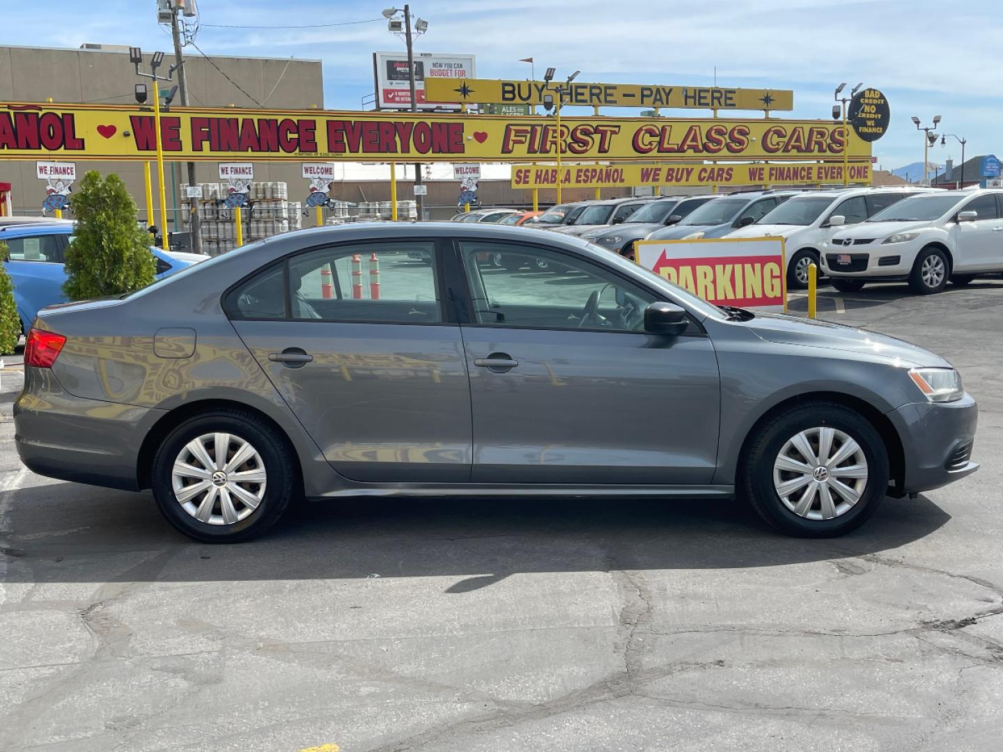 2014 Platinum Gray Metallic /Gray Cloth Volkswagen Jetta S (3VW2K7AJ7EM) with an 2.0L 4 Cyl. engine, Automatic transmission, located at 801 South State Street, Salt Lake City, UT, 84111, (801) 328-0098, 40.751953, -111.888206 - Life is crazy. Now is the time to buy! All of our prices are just dollars above our cost. These prices will change as soon as life isn't so crazy. So please call or come in. We are here to save you a lot of money! Our service department is OPEN DAILY to help with any of your service needs. P - Photo#5