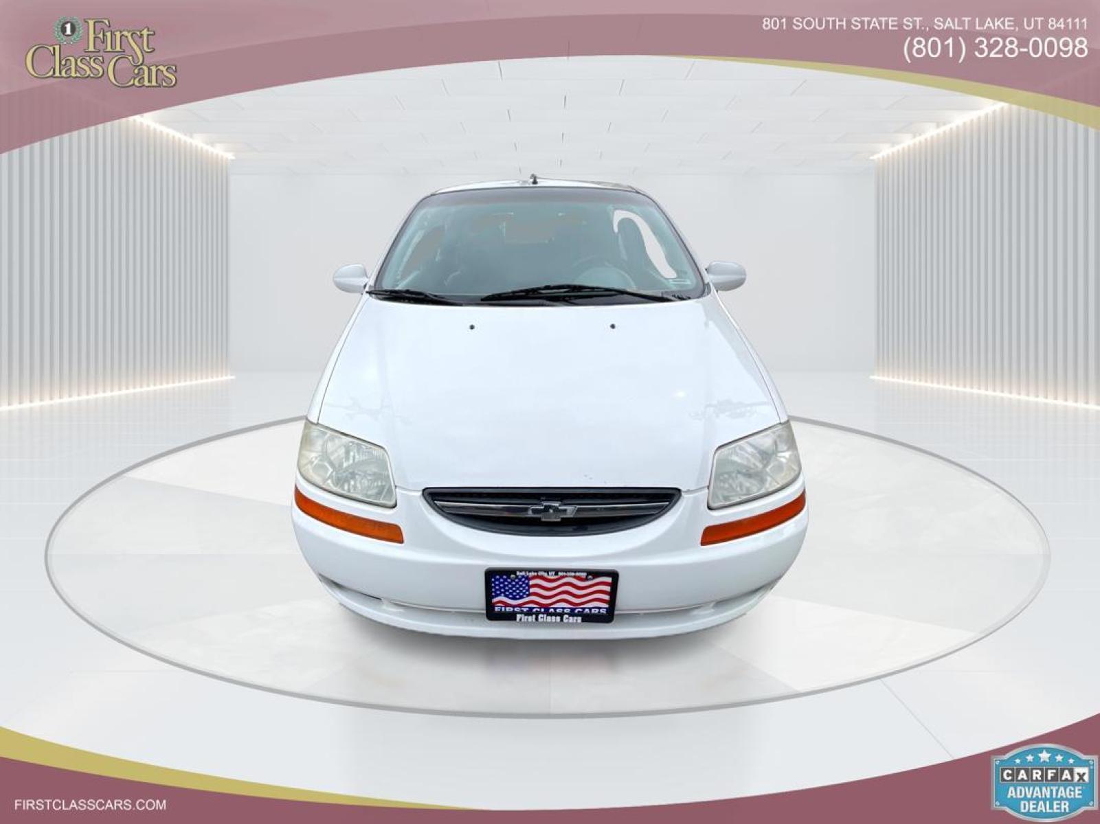 2005 Galaxy White /Gray Cloth Chevrolet Aveo LS (KL1TD62615B) with an 2.2L 4 Cyl. engine, Manual transmission, located at 801 South State Street, Salt Lake City, UT, 84111, (801) 328-0098, 40.751953, -111.888206 - Experience excellent performance with this 2005 Chevrolet Aveo! With its sleek design, efficient fuel consumption, and spacious interior, it's the perfect combination of style and convenience. Affordable and well-maintained, this used Aveo offers a reliable and comfortable ride. Make it yours today! - Photo #1