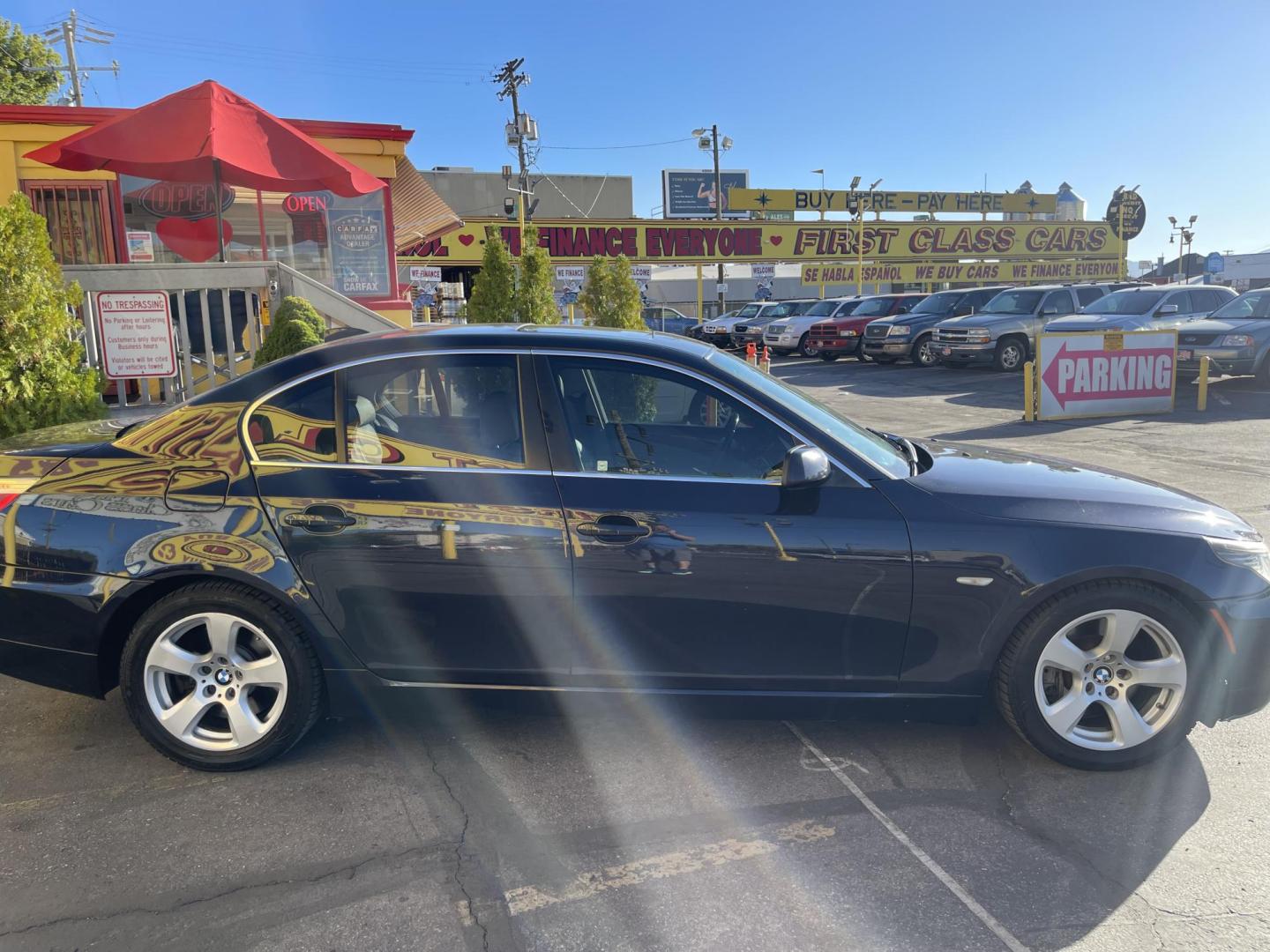 2008 Monaco Blue Metallic /Gray Leather BMW 5-Series 535i (WBANW13548C) with an 3.0L 6 Cyl. engine, Automatic transmission, located at 801 South State Street, Salt Lake City, UT, 84111, (801) 328-0098, 40.751953, -111.888206 - Super clean extremely low miles for the year! Only 103,928 miles very low miles for a 2008! Car is in immaculate condition inside and out this is a must see in great condition!!! Life is crazy. Now is the time to buy! All of our prices are just dollars above our cost. These prices will change as so - Photo#6