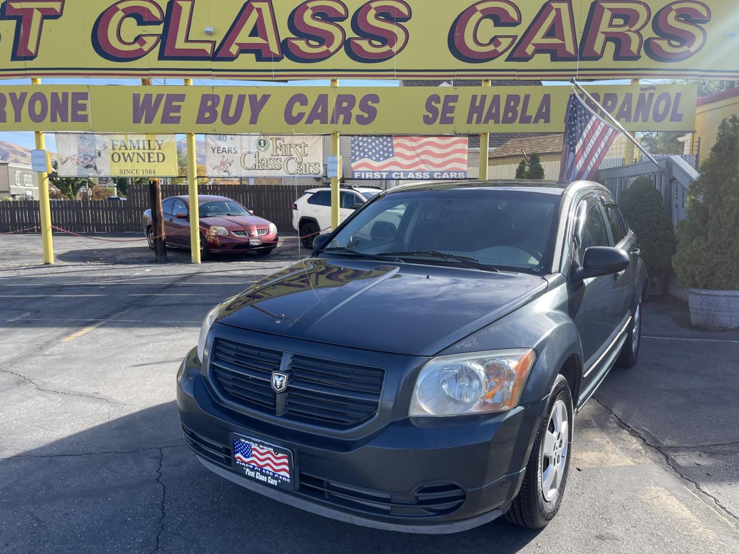 2007 Steel Blue Metallic /Gray Cloth Dodge Caliber SE (1B3HB28B37D) with an 2.0L 4 Cyl. engine, Automatic transmission, located at 801 South State Street, Salt Lake City, UT, 84111, (801) 328-0098, 40.751953, -111.888206 - Vehicle Features: AM/FM/CD, AUX INPUT, AUTOMATIC, BLUETOOTH RADIO, POWER WINDOWS, POWER LOCKS, HATCHBACK, 2.0 LITER 4 CYLINDER, CLEAN TITLE, POWER BRAKES, POWER STEERING, 4 DOOR, CLOTH INTERIOR, DEFROST Our service department is OPEN DAILY to help with any of your service needs. Please call for - Photo#1