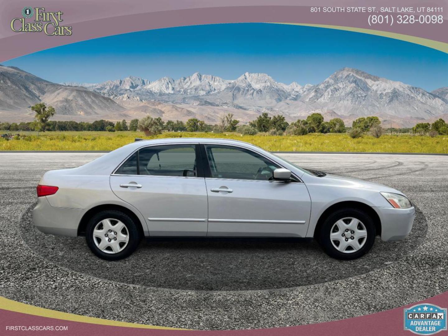 2005 Satin Silver Metallic /Gray Cloth Honda Accord LX (1HGCM56405A) with an 2.4L 4 Cyl. engine, Automatic transmission, located at 801 South State Street, Salt Lake City, UT, 84111, (801) 328-0098, 40.751953, -111.888206 - *MILEAGE DISCREPANCY ACCORDING TO CARFAX REPORT! TRUE MILES UNKNOWN!* Life is crazy. Now is the time to buy! All of our prices are just dollars above our cost. These prices will change as soon as life isn't so crazy. So please call or come in. We are here to save you a lot of money! Our s - Photo#5