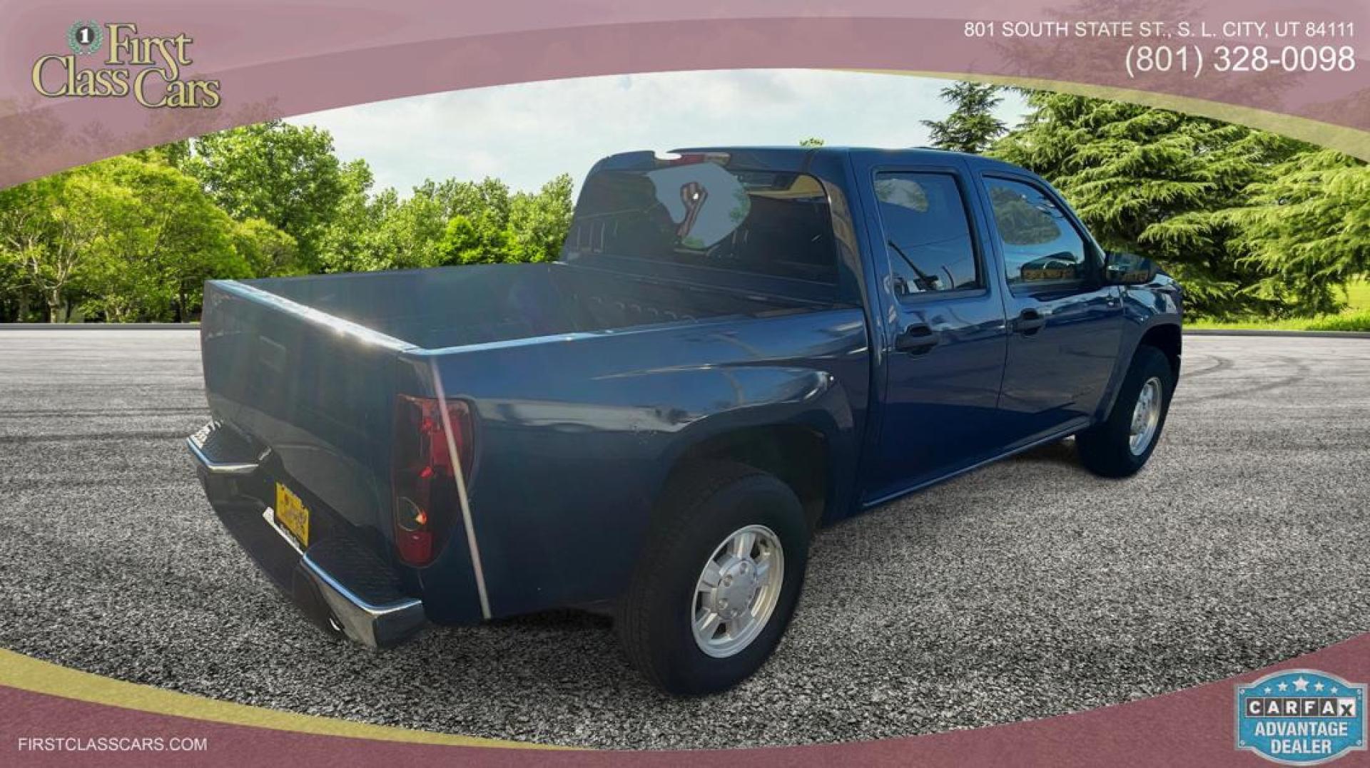 2005 Superior Blue Metallic /Gray Cloth Chevrolet Colorado LS Crew Cab (1GCCS136158) with an 3.5L 5 Cyl. engine, Automatic transmission, located at 801 South State Street, Salt Lake City, UT, 84111, (801) 328-0098, 40.751953, -111.888206 - Experience exceptional rides with our 2005 Chevrolet Colorado! Despite its age, this gem boasts reliable performance, robust power, and smooth handling. Perfectly maintained and affordably priced, it's an excellent choice for first-time owners or budget-conscious buyers. Grab this unbeatable deal wh - Photo#3