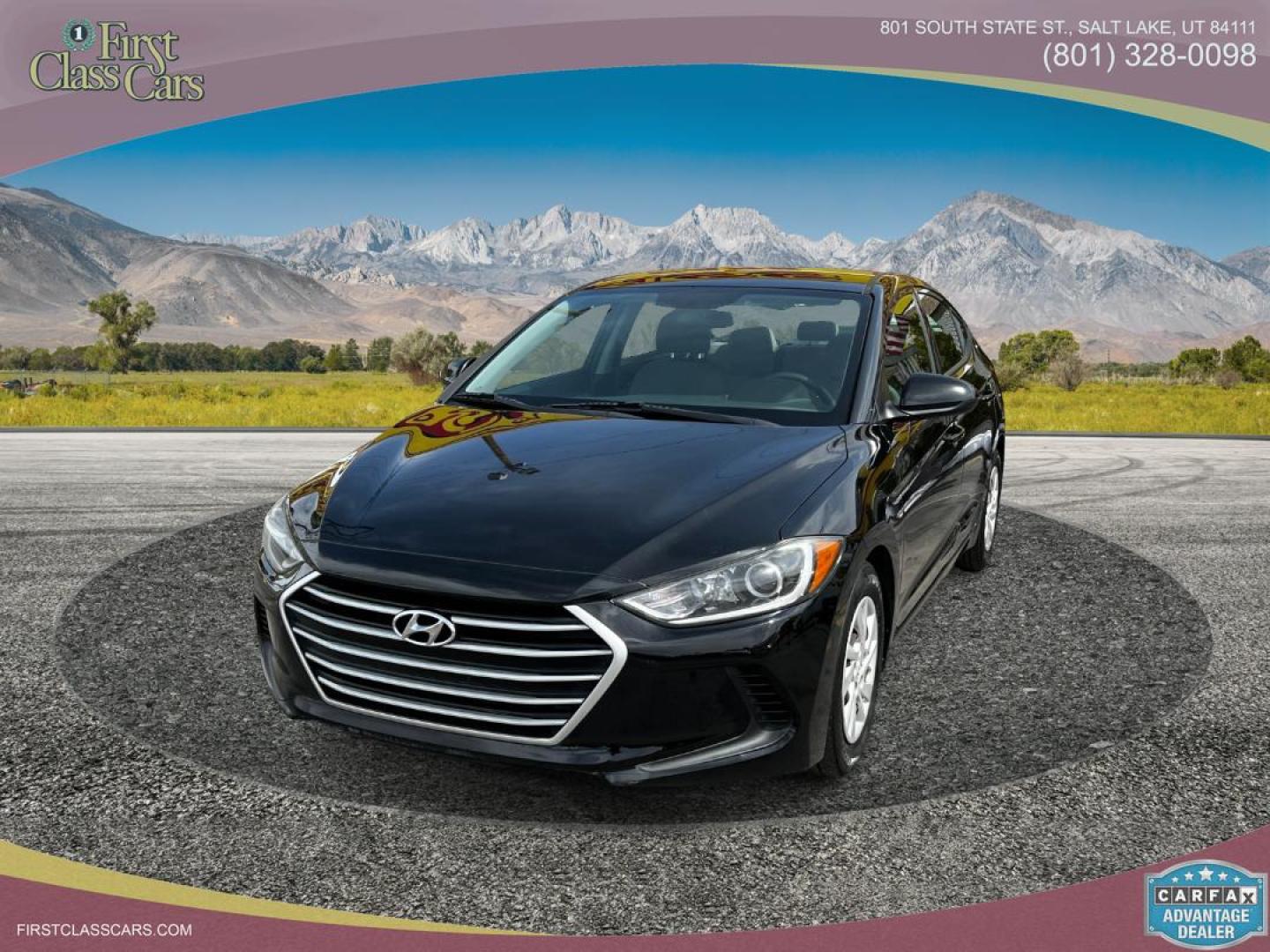 2017 Black Noir Pearl /Gray Cloth Hyundai Elantra SE (5NPD74LF8HH) with an 1.8L 4 Cyl. engine, Automatic transmission, located at 801 South State Street, Salt Lake City, UT, 84111, (801) 328-0098, 40.751953, -111.888206 - Free Carfax!!! Wow! Extra clean!! Immaculate condition!! Free Carfax!! Must see!! Go to www.firstclasscars.com for more information and full disclaimer pertaining to the sale of this car Our service department is OPEN DAILY to help with any of your service needs. Please call for immediate appoin - Photo#2