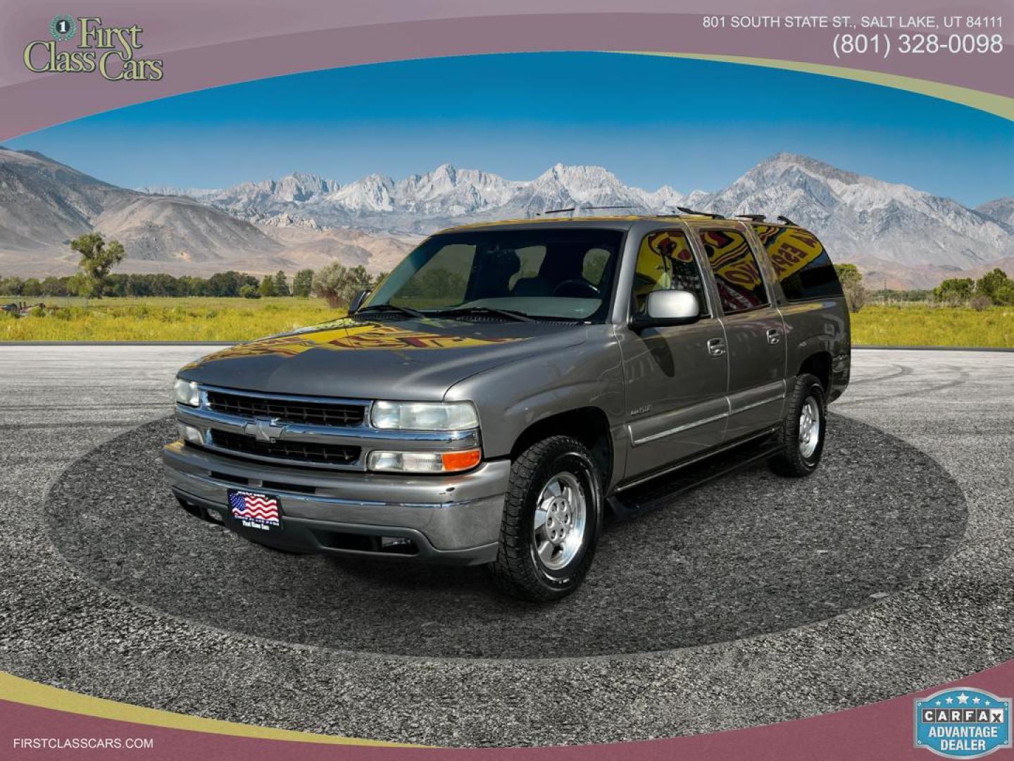 2001 Pewter Metallic /Tan Leather Chevrolet Suburban LT C1500 2WD (3GNEC16T41G) with an 5.3L V8 engine, Automatic transmission, located at 801 South State Street, Salt Lake City, UT, 84111, (801) 328-0098, 40.751953, -111.888206 - Life is crazy. Now is the time to buy! All of our prices are just dollars above our cost. These prices will change as soon as life isn't so crazy. So please call or come in. We are here to save you a lot of money! Our service department is OPEN DAILY to help with any of your service needs. - Photo#0