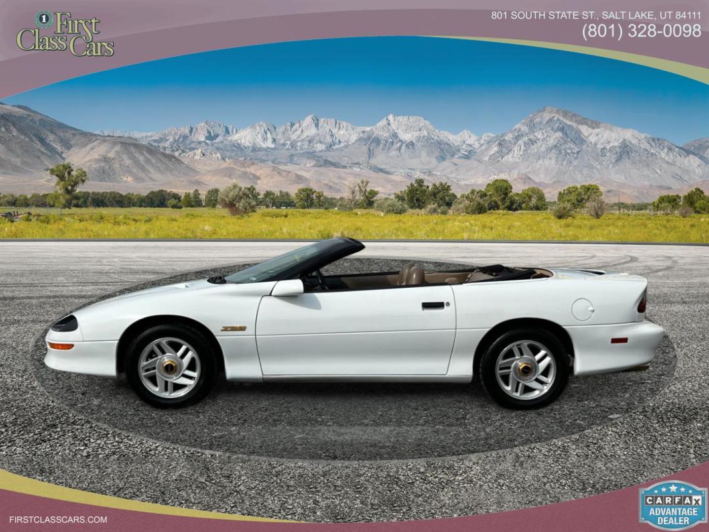 1995 Artic White /Tan Leather Chevrolet Camaro Z28 Convertible (2G1FP32PXS2) with an 5.7L V8 engine, Manual transmission, located at 801 South State Street, Salt Lake City, UT, 84111, (801) 328-0098, 40.751953, -111.888206 - Life is crazy. Now is the time to buy! All of our prices are just dollars above our cost. These prices will change as soon as life isn't so crazy. So please call or come in. We are here to save you a lot of money! Our service department is OPEN DAILY to help with any of your service needs. P - Photo#1