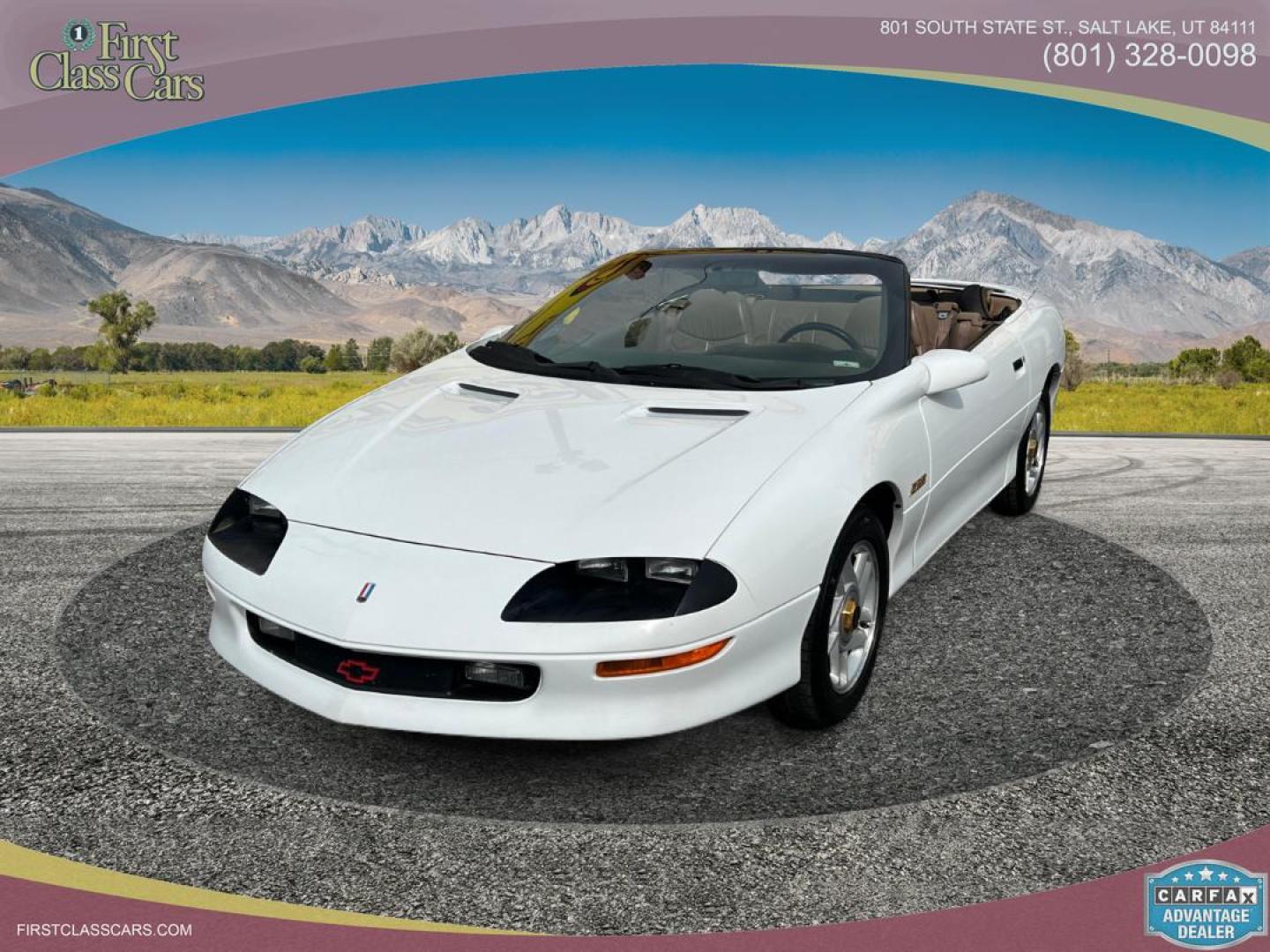 1995 Artic White /Tan Leather Chevrolet Camaro Z28 Convertible (2G1FP32PXS2) with an 5.7L V8 engine, Manual transmission, located at 801 South State Street, Salt Lake City, UT, 84111, (801) 328-0098, 40.751953, -111.888206 - Life is crazy. Now is the time to buy! All of our prices are just dollars above our cost. These prices will change as soon as life isn't so crazy. So please call or come in. We are here to save you a lot of money! Our service department is OPEN DAILY to help with any of your service needs. P - Photo#2