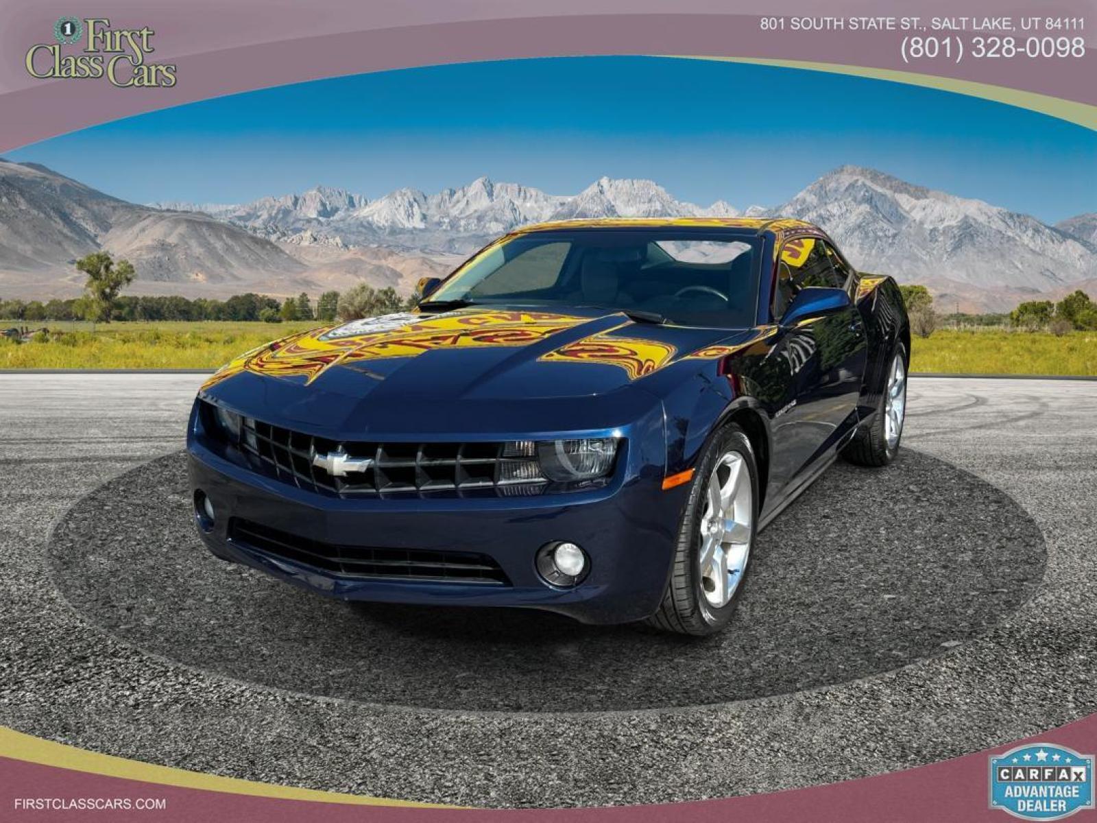 2012 Imperial Blue Metallic /Gray Cloth Chevrolet Camaro LT (2G1FB1E33C9) with an 3.6L V6 engine, Automatic transmission, located at 801 South State Street, Salt Lake City, UT, 84111, (801) 328-0098, 40.751953, -111.888206 - Life is crazy. Now is the time to buy! All of our prices are just dollars above our cost. These prices will change as soon as life isn't so crazy. So please call or come in. We are here to save you a lot of money! Our service department is OPEN DAILY to help with any of your service needs. P - Photo #2