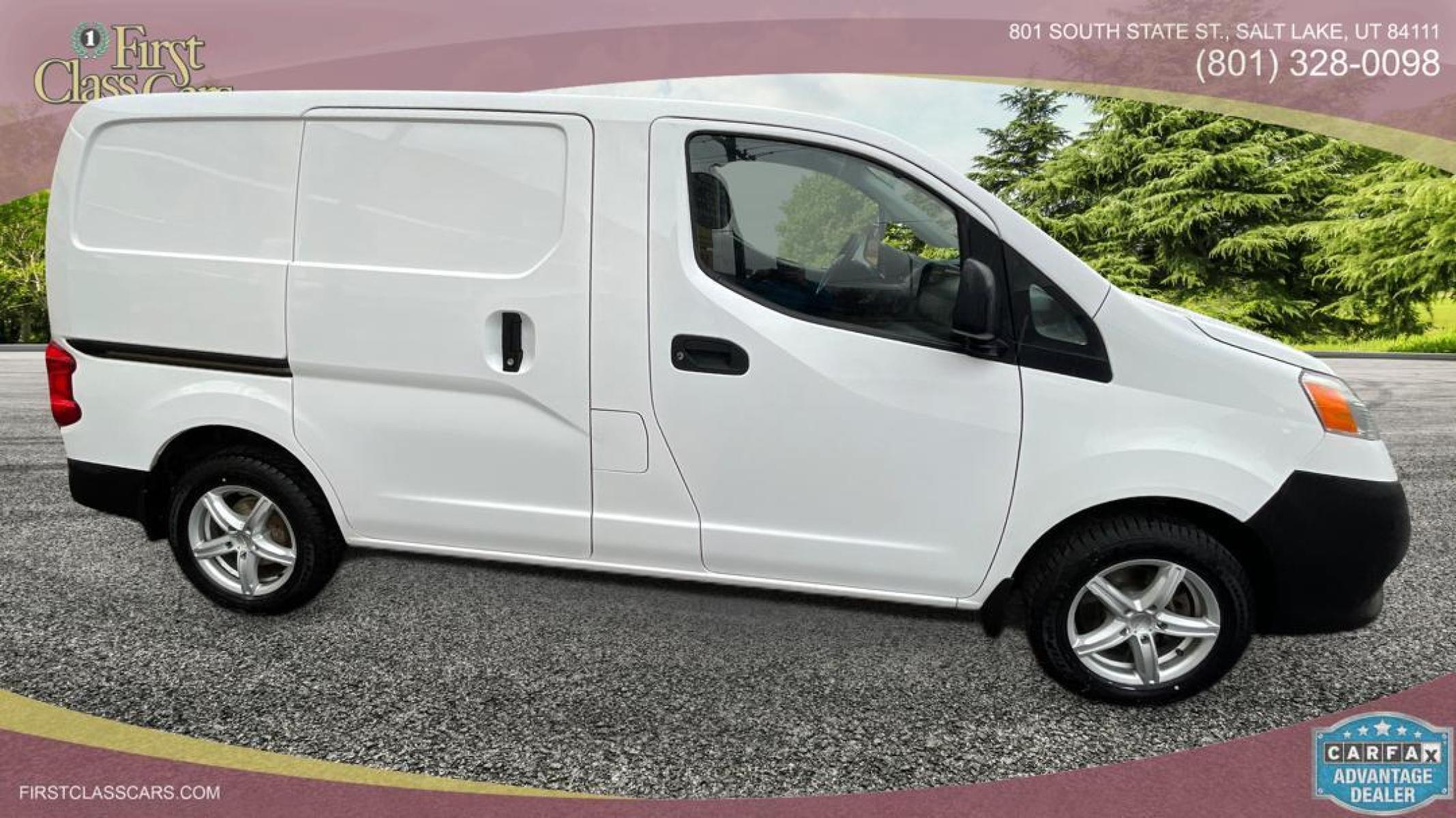 2018 Artic White /Gray Nissan NV200 NV 200 S (3N6CM0KN5JK) with an 4 Cylinder 2.0L engine, AUTOMATIC transmission, located at 801 South State Street, Salt Lake City, UT, 84111, (801) 328-0098, 40.751953, -111.888206 - Perfect cargo van to start a business or maintain an existing business! FREE CAR FAX AND FREE AUTO CHECK on EVERY CAR know the car before you buy only at First Class Cars.Our service department is OPEN DAILY to help with any of your service needs. Please call for immediate appointment! Features:- - Photo #2