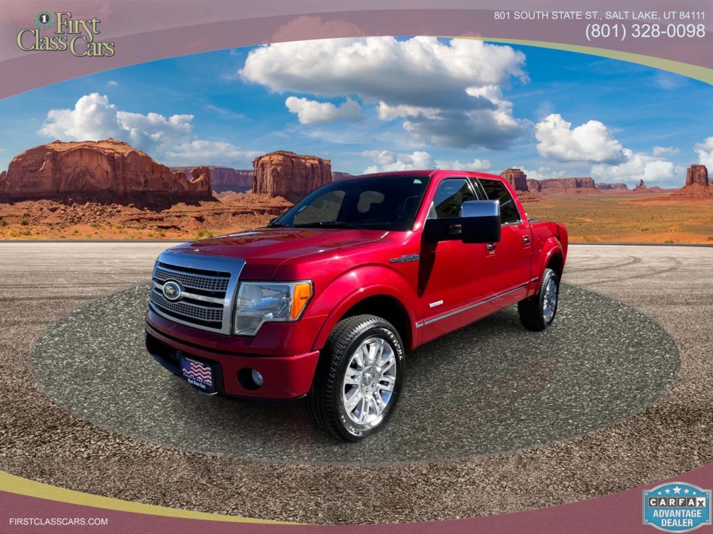 2011 Salsa Red Pearl /BROWN Ford F-150 F150 Platinum (1FTFW1ET5BF) with an 3.5L V6 engine, AUTOMATIC transmission, located at 801 South State Street, Salt Lake City, UT, 84111, (801) 328-0098, 40.751953, -111.888206 - Features:20 Inch Plus Wheels, Rear Seat Heaters, 4WD/AWD, Rear View Camera, A/C Seat(s), Remote Start, Alloy Wheels, Running Boards, Bluetooth Technology, Satellite Radio Ready, Front Seat Heaters, Sony Sound System, Leather Seats, Sunroof(s), Memory Seat(s), Tow Hitch, Navigation System, Turbo Char - Photo#0