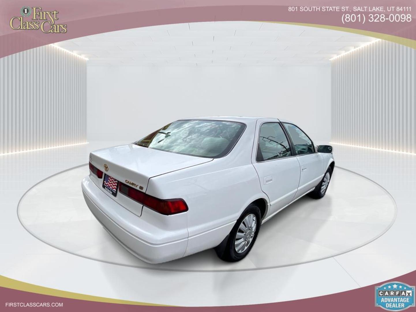 1999 Pure White /Tan Toyota Camry LE (JT2BG28KXX0) with an 2.2Liter 4 Cylinder engine, Automatic transmission, located at 801 South State Street, Salt Lake City, UT, 84111, (801) 328-0098, 40.751953, -111.888206 - Top Features:Cloth Seats, ABS Brakes, CD Audio, Power Mirrors, Side Airbags, AM/FM Stereo, Cassette Player, Power Seat(s), Air Conditioning, Cruise Control, Power Windows, Automatic Transmission, Power Locks, Rear Defroster "Experience unbeatable reliability with this 1999 used Toyota Camry. Boas - Photo#3