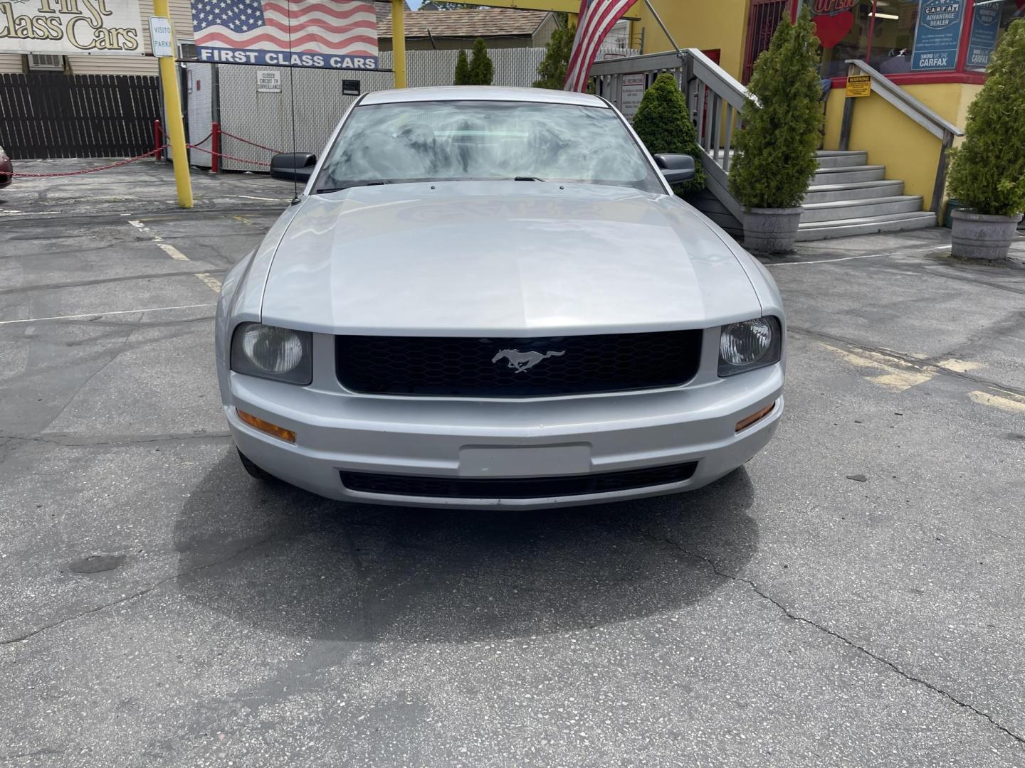 2005 Silver Sky Metallic /Black Ford Mustang Base (1ZVFT80N055) with an 4.0 L V6 engine, Automatic transmission, located at 801 South State Street, Salt Lake City, UT, 84111, (801) 328-0098, 40.751953, -111.888206 - Clean title! no rebuilt restored nice Mustang hard to find! Must see!!! Features: Alloy Wheels, Cloth Seats, ABS Brakes, Automatic Transmission, Power Locks, Power Windows, AM/FM Stereo, CD Audio, Power Mirrors, Rear Defroster, Air Conditioning, Cruise Control, Power Seat(s), Rear Spoiler - Photo#1