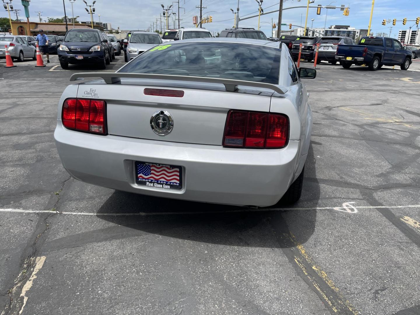 2005 Silver Sky Metallic /Black Ford Mustang Base (1ZVFT80N055) with an 4.0 L V6 engine, Automatic transmission, located at 801 South State Street, Salt Lake City, UT, 84111, (801) 328-0098, 40.751953, -111.888206 - Clean title! no rebuilt restored nice Mustang hard to find! Must see!!! Features: Alloy Wheels, Cloth Seats, ABS Brakes, Automatic Transmission, Power Locks, Power Windows, AM/FM Stereo, CD Audio, Power Mirrors, Rear Defroster, Air Conditioning, Cruise Control, Power Seat(s), Rear Spoiler - Photo#6