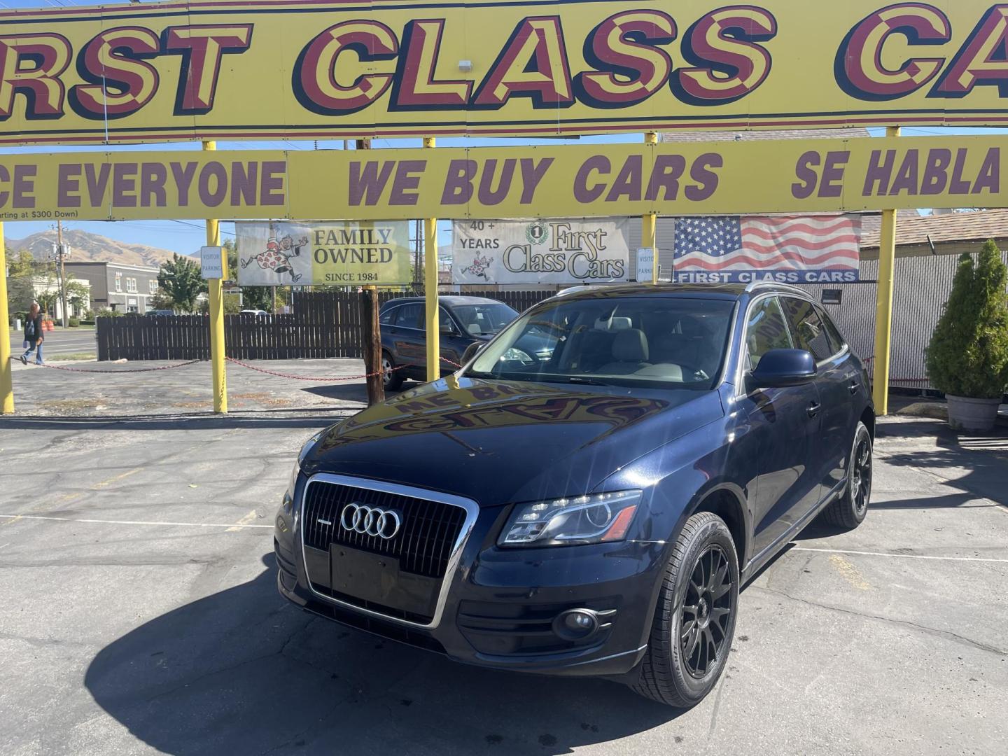 2010 Blue /Tan Audi Q5 Premium Plus (WA1LKAFP2AA) with an 3.2L V6 engine, Automatic transmission, located at 801 South State Street, Salt Lake City, UT, 84111, (801) 328-0098, 40.751953, -111.888206 - Features: 4WD/AWD, Panoramic Sunroof, Alloy Wheels, Parking Sensors, Bluetooth Technology, Power Hatch/Deck Lid, Front Seat Heaters, Rear View Camera, Leather Seats, Satellite Radio Ready, Memory Seat(s), ABS Brakes, CD Audio, Power Locks, Rear Defroster, AM/FM Stereo, Cruise Control, Power Mirrors, - Photo#1