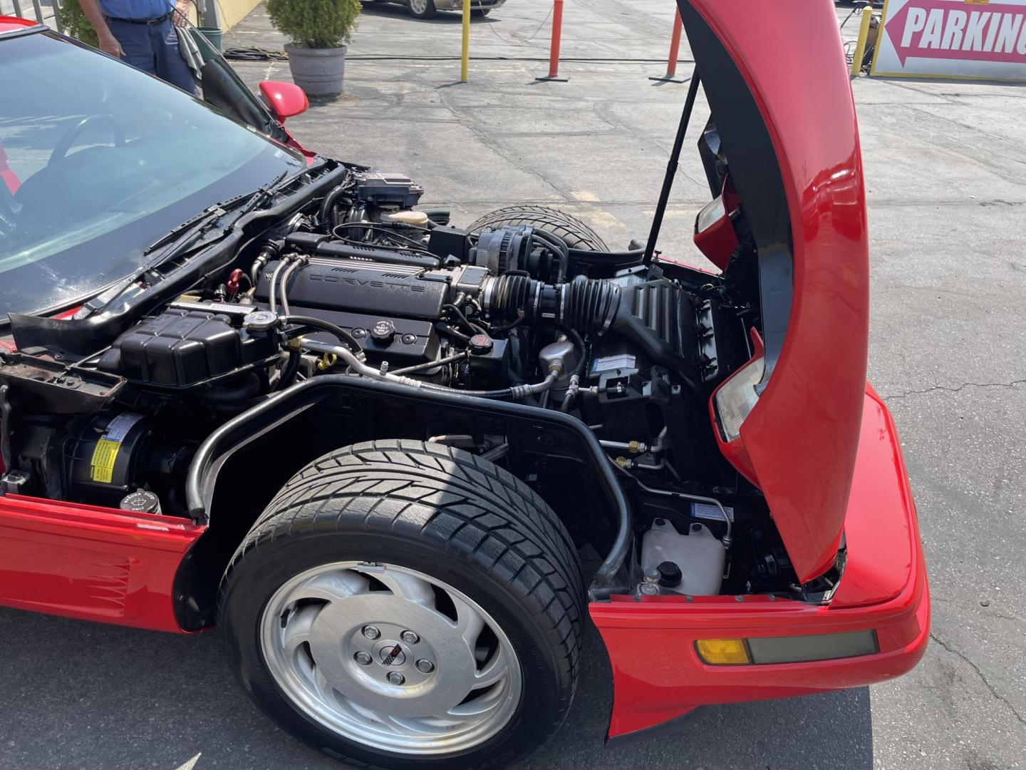 1996 Salsa Red Pearl /Black Chevrolet Corvette Coupe (1G1YY22P0T5) with an 5.7L V8 OHV 12V engine, Automatic transmission, located at 801 South State Street, Salt Lake City, UT, 84111, (801) 328-0098, 40.751953, -111.888206 - 1 Owner car! Immaculate condition! Super low miles! No accidents on the Carfax history report. 1 owner very clean!!! Immaculate condition for the year make and miles! A must see for Corvette collectors and enthusiasts. Hard car to find. Features: Alloy Wheels, Leather Seats, ABS Brakes, Automatic - Photo#24