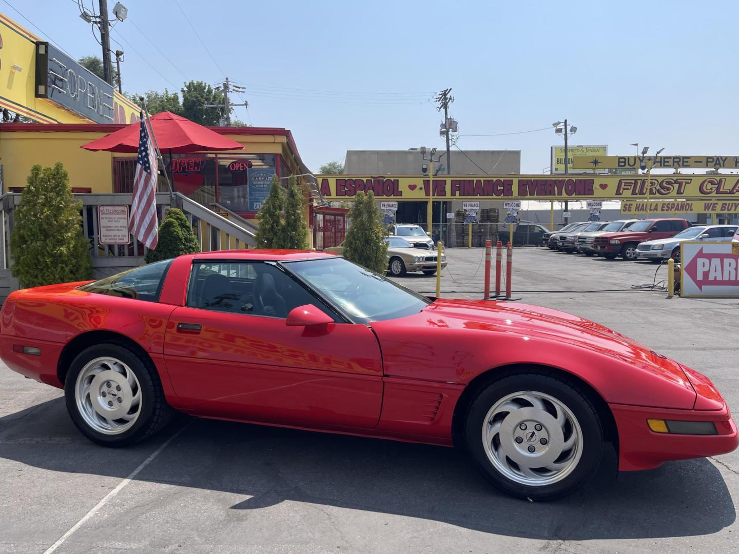 1996 Salsa Red Pearl /Black Chevrolet Corvette Coupe (1G1YY22P0T5) with an 5.7L V8 OHV 12V engine, Automatic transmission, located at 801 South State Street, Salt Lake City, UT, 84111, (801) 328-0098, 40.751953, -111.888206 - 1 Owner car! Immaculate condition! Super low miles! No accidents on the Carfax history report. 1 owner very clean!!! Immaculate condition for the year make and miles! A must see for Corvette collectors and enthusiasts. Hard car to find. Features: Alloy Wheels, Leather Seats, ABS Brakes, Automatic - Photo#7