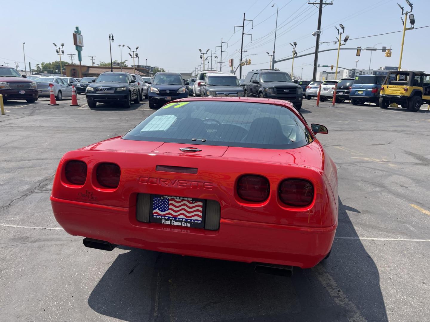 1996 Salsa Red Pearl /Black Chevrolet Corvette Coupe (1G1YY22P0T5) with an 5.7L V8 OHV 12V engine, Automatic transmission, located at 801 South State Street, Salt Lake City, UT, 84111, (801) 328-0098, 40.751953, -111.888206 - 1 Owner car! Immaculate condition! Super low miles! No accidents on the Carfax history report. 1 owner very clean!!! Immaculate condition for the year make and miles! A must see for Corvette collectors and enthusiasts. Hard car to find. Features: Alloy Wheels, Leather Seats, ABS Brakes, Automatic - Photo#9