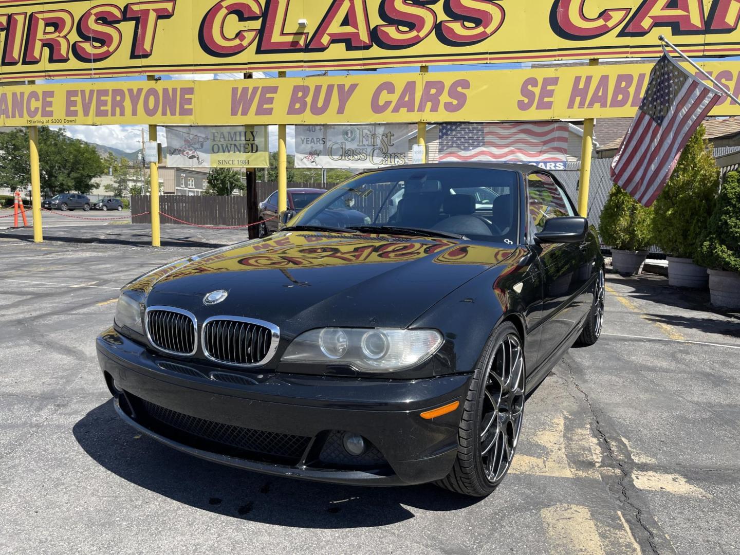 2005 /Black BMW 3-Series 325Ci convertible (WBABW33495P) with an 2.5L L6 DOHC 24V engine, Automatic transmission, located at 801 South State Street, Salt Lake City, UT, 84111, (801) 328-0098, 40.751953, -111.888206 - Features: Alloy Wheels, Leather Seats, Front Seat Heaters, Memory Seat(s), Harman Kardon Sound, Soft Top, ABS Brakes, CD Audio, Power Seat(s), Traction Control, AM/FM Stereo, Cruise Control, Power Windows, Air Conditioning, Power Locks, Rear Defroster, Automatic Transmission, Power Mirrors, Side Air - Photo#1