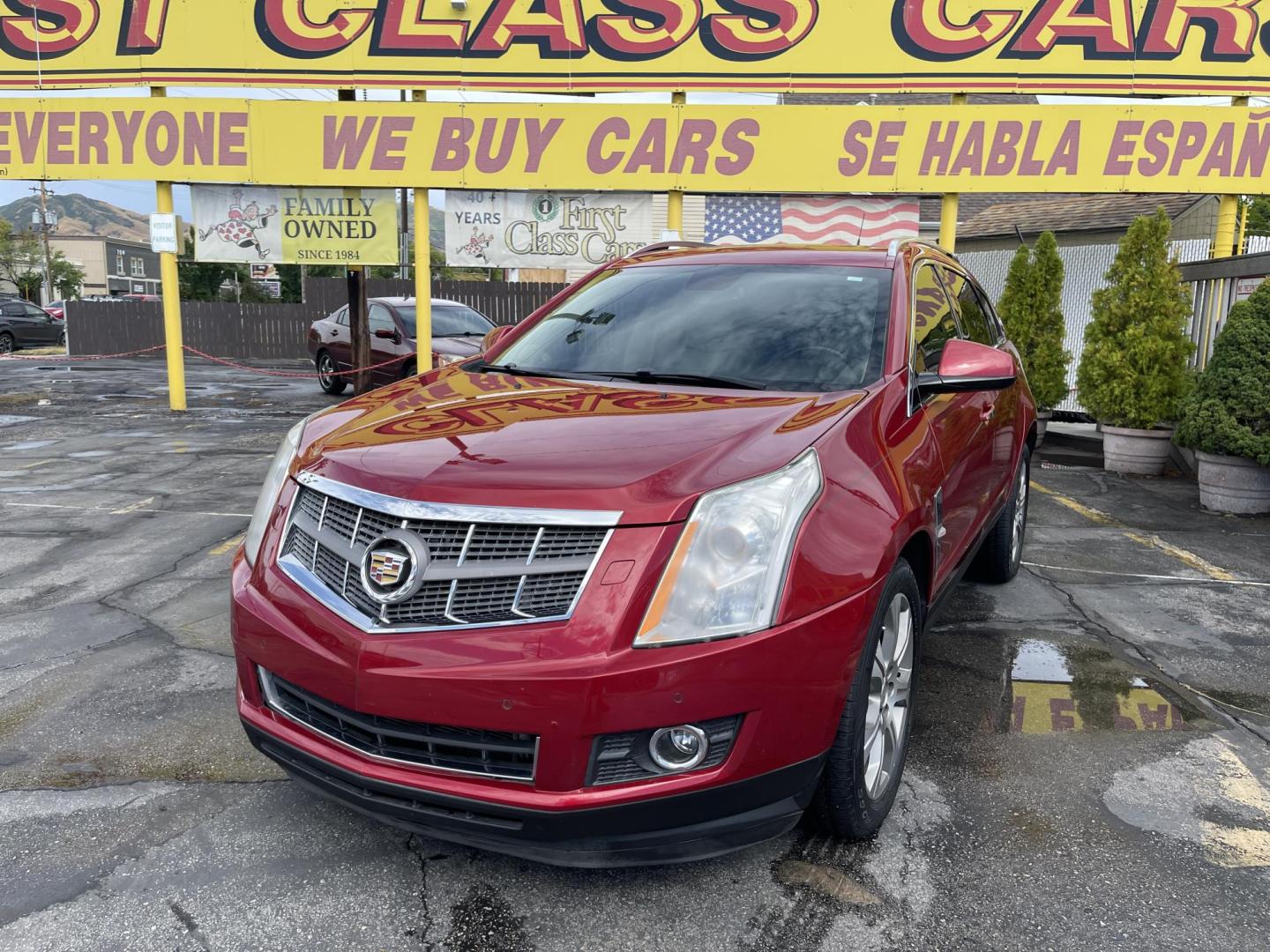 2012 /Tan Cadillac SRX Premium (3GYFNCE3XCS) with an 3.6L V6 DOHC 24V FFV engine, 6-Speed Automatic transmission, located at 801 South State Street, Salt Lake City, UT, 84111, (801) 328-0098, 40.751953, -111.888206 - Wow extra clean beautiful SUV inside and out! Clean Title! This is a must see only 2 owners on the Carfax history report. From dry climate area no salt, no rust and very clean! Features: 20 Inch Plus Wheels, Navigation System, A/C Seat(s), Panoramic Sunroof, Alloy Wheels, Parking Sensors, BOSE Soun - Photo#1