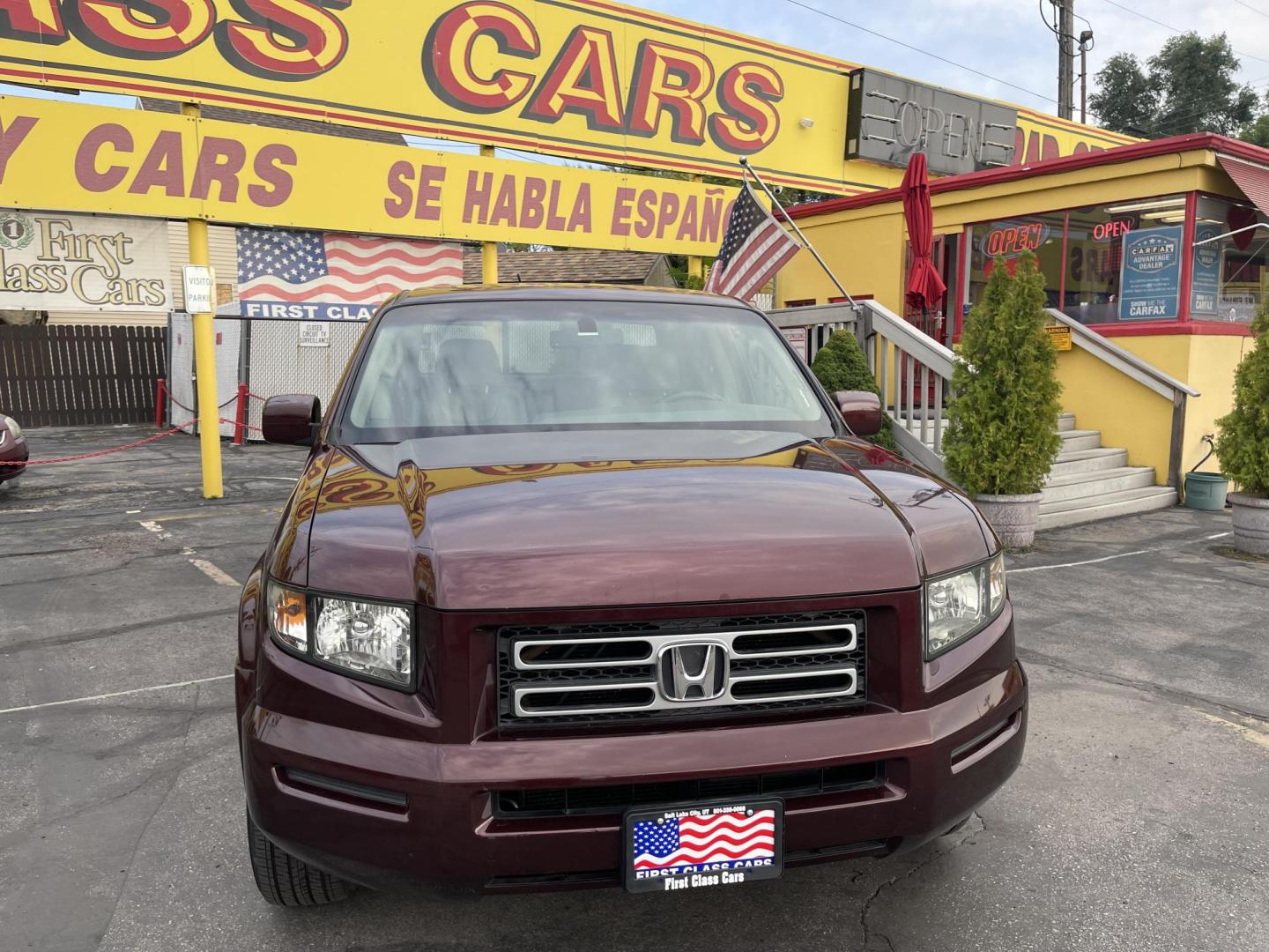 2008 Boston Red Pearl /Brown Honda Ridgeline RTL (2HJYK16508H) with an 3.5L V6 SOHC 24V engine, 5-Speed Automatic Overdrive transmission, located at 801 South State Street, Salt Lake City, UT, 84111, (801) 328-0098, 40.751953, -111.888206 - Super clean! Clean title! Clean Carfax history report no reported accidents on Carfax only 2 reported owners, lots of service records on Carfax vehicle has been well maintained and taken care of they did regular service oil changes etc. We have the Carfax free to look at when you come into our deale - Photo#2