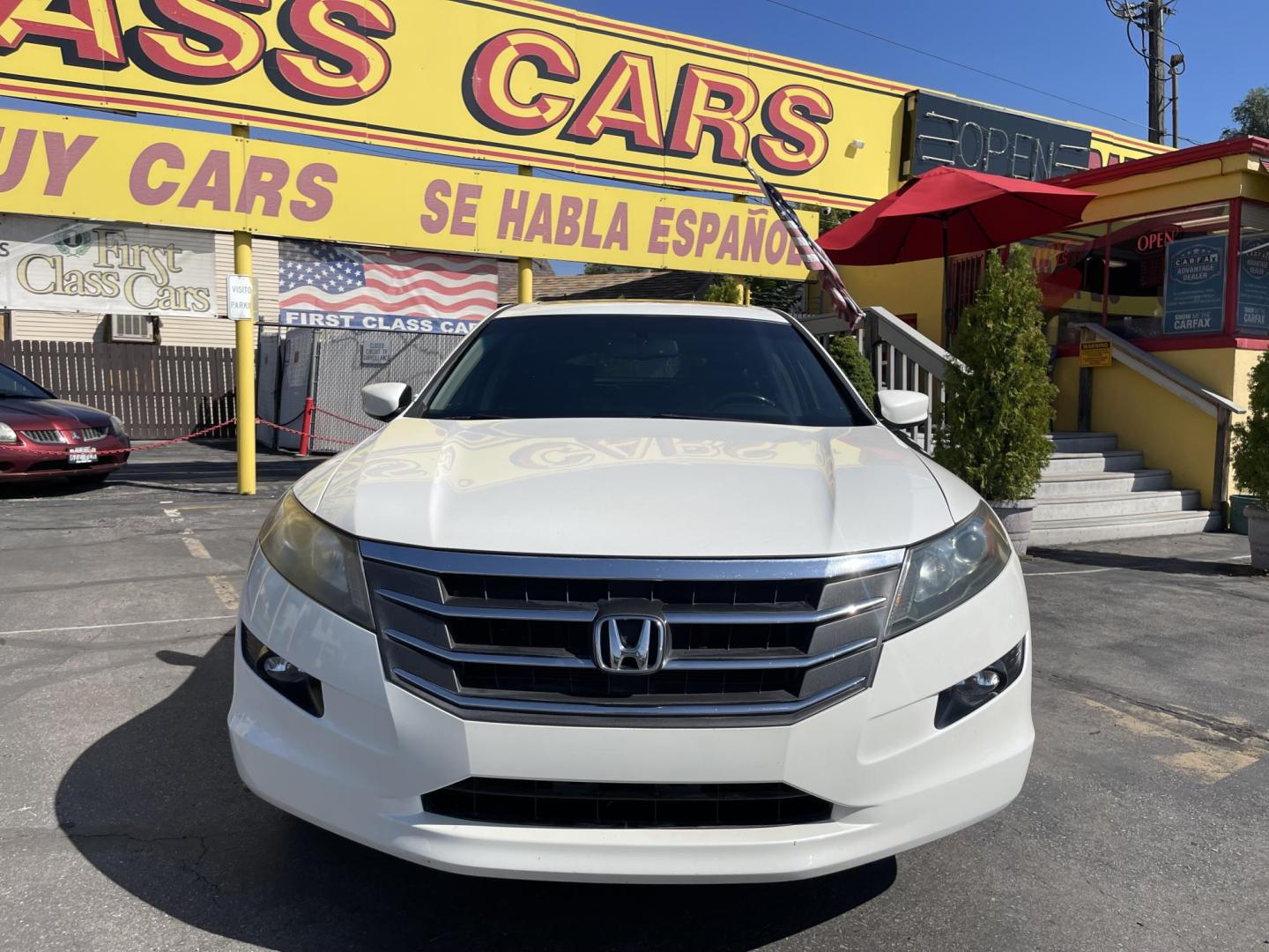 2010 Pure White /Black Honda Accord Crosstour EX-L 2WD 5-Spd AT (5J6TF1H52AL) with an 3.5L V6 SOHC 24V engine, 5-Speed Automatic transmission, located at 801 South State Street, Salt Lake City, UT, 84111, (801) 328-0098, 40.751953, -111.888206 - Super clean 2010 Honda Accord Crosstour! Hard to find car only 1 owner reported on the Carfax history report. Vehicle has been well maintained and clean. It has been regularly serviced with 18 service records reported to Carfax. Tons of space in the back with the hatchback! Great storage space with - Photo#3