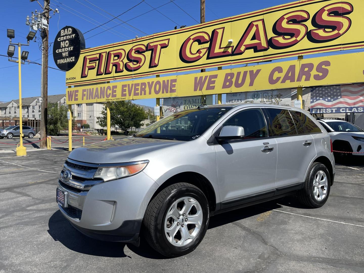 2011 Satin Silver Metallic /Black Ford Edge SEL FWD (2FMDK3JC2BB) with an 3.5L V6 DOHC 24V engine, 6-Speed Automatic transmission, located at 801 South State Street, Salt Lake City, UT, 84111, (801) 328-0098, 40.751953, -111.888206 - Clean Carfax no reported accidents on Carfax! Nice SUV! Features: Alloy Wheels, Parking Sensors, Bluetooth Technology, Satellite Radio Ready, Cloth Seats, SiriusXM Trial Available, ABS Brakes, Auxiliary Audio Input, Power Locks, Rear Defroster, AM/FM Stereo, CD Audio, Power Mirrors, Side Airbags, - Photo#0