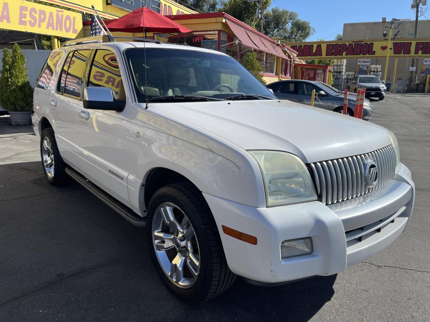 2010 Galaxy White /Tan Mercury Mountaineer Premier 4.6L AWD (4M2EN4J84AU) with an 4.6L V8 SOHC 12V engine, 6-Speed Automatic Overdrive transmission, located at 801 South State Street, Salt Lake City, UT, 84111, (801) 328-0098, 40.751953, -111.888206 - Clean title no reported accidents on Carfax history report!!! Very nice all wheel drive SUV for winter! In great condition for the year, make and miles!!! 3rd Row seating, Navigation and leather seats loaded with lots of extras! Must see very clean SUV. Features: 20 Inch Plus Wheels, Parking Senso - Photo#3