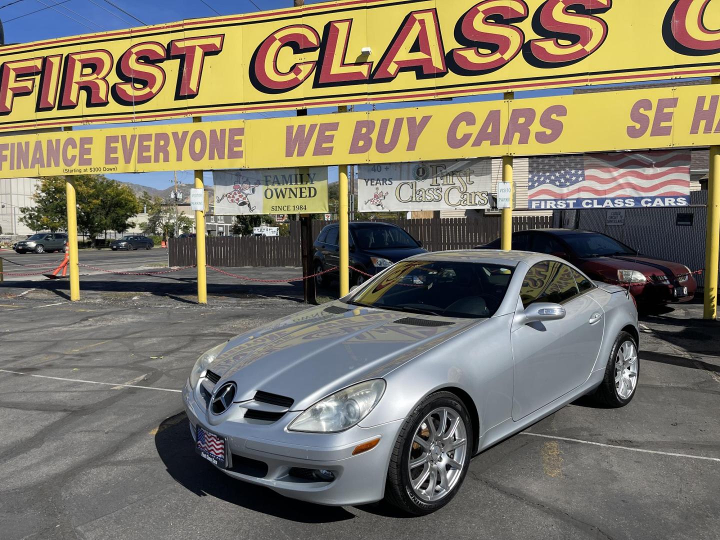 2007 Silver Sky Metallic /Black Mercedes-Benz SLK SLK350 (WDBWK56FX7F) with an 3.5L V6 DOHC 24V engine, Automatic transmission, located at 801 South State Street, Salt Lake City, UT, 84111, (801) 328-0098, 40.751953, -111.888206 - Real nice hard to find Mercedes-Benz SLK 350 Convertible with hard top! Rare car with low miles only 87,295 miles. Real clean black leather interior! Hard to find this is a must see vehicle! Call for details. Vehicle was declared a total loss by insurance and has been issued a Rebuilt restored title - Photo#0