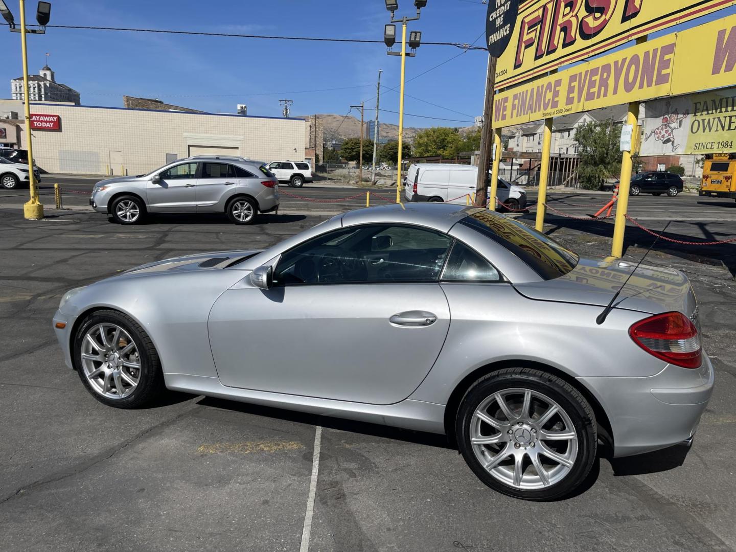 2007 Silver Sky Metallic /Black Mercedes-Benz SLK SLK350 (WDBWK56FX7F) with an 3.5L V6 DOHC 24V engine, Automatic transmission, located at 801 South State Street, Salt Lake City, UT, 84111, (801) 328-0098, 40.751953, -111.888206 - Real nice hard to find Mercedes-Benz SLK 350 Convertible with hard top! Rare car with low miles only 87,295 miles. Real clean black leather interior! Hard to find this is a must see vehicle! Call for details. Vehicle was declared a total loss by insurance and has been issued a Rebuilt restored title - Photo#9