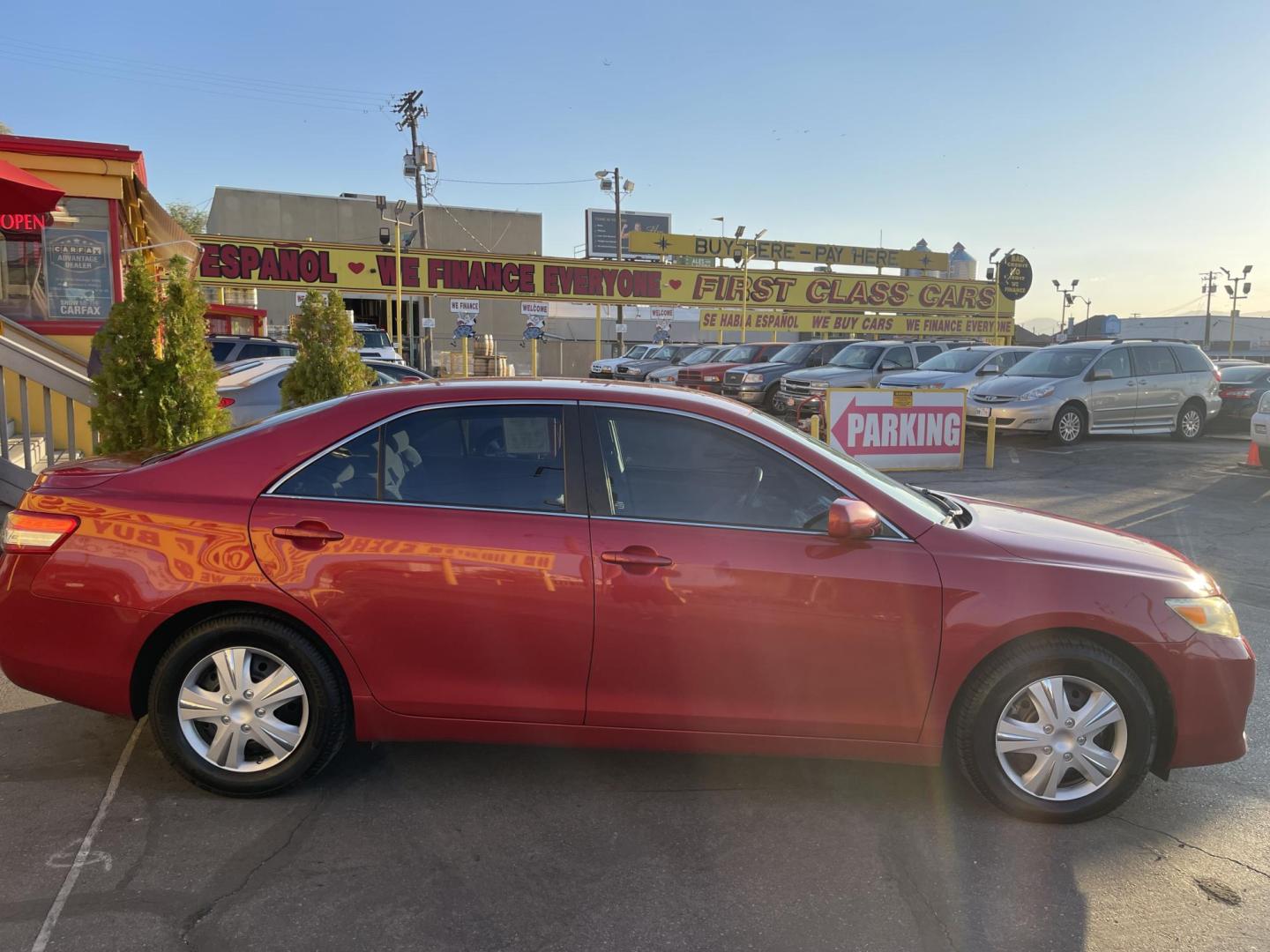 2011 Salsa Red Pearl /Gray Toyota Camry Base 6-Spd AT (4T4BF3EKXBR) with an 2.5L L4 DOHC 16V engine, 6-Speed Automatic transmission, located at 801 South State Street, Salt Lake City, UT, 84111, (801) 328-0098, 40.751953, -111.888206 - 1 owner reported on Carfax Clean title! Very nice 2011 Camry great gas mileage with the 2.5L 4 Cylinder engine. This is in great shape inside and out a real must see for anyone looking for affordable reliable transportation. Vehicle has been meticulously maintained there are 27 service records that - Photo#6