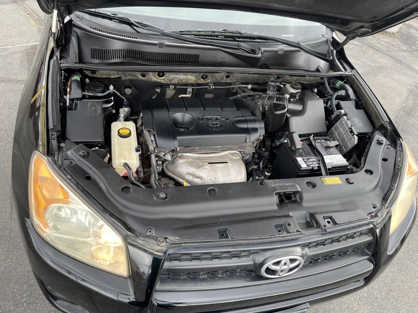 2011 Black /Black Toyota RAV4 Base I4 Front wheel drive (JTMZF4DV8B5) with an 2.4L L4 DOHC 16V engine, 4-Speed Automatic transmission, located at 801 South State Street, Salt Lake City, UT, 84111, (801) 328-0098, 40.751953, -111.888206 - Clean title! No reported accidents on Carfax! Carfax shows regular service and maintenance has been done.Tires look like they are in good condition. Nice SUV great gas mileage for a small SUV fuel economy for this model is 22 mpg city/28 mpg highway and 24 mpg combined. Features: Automatic, cloth - Photo#22