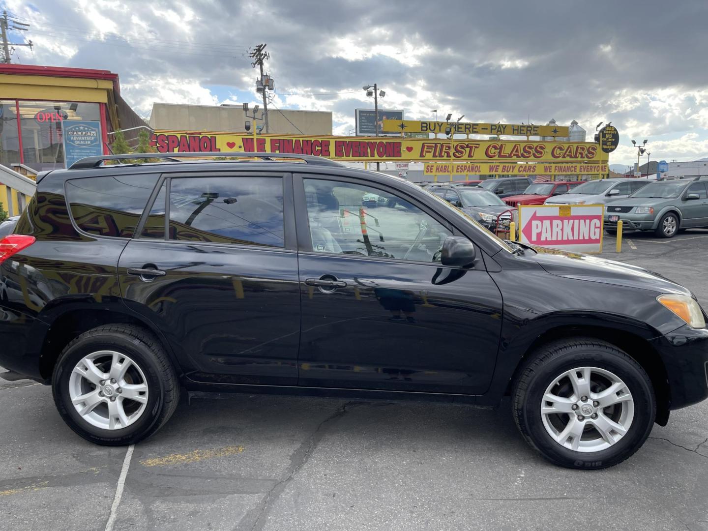 2011 Black /Black Toyota RAV4 Base I4 Front wheel drive (JTMZF4DV8B5) with an 2.4L L4 DOHC 16V engine, 4-Speed Automatic transmission, located at 801 South State Street, Salt Lake City, UT, 84111, (801) 328-0098, 40.751953, -111.888206 - Clean title! No reported accidents on Carfax! Carfax shows regular service and maintenance has been done.Tires look like they are in good condition. Nice SUV great gas mileage for a small SUV fuel economy for this model is 22 mpg city/28 mpg highway and 24 mpg combined. Features: Automatic, cloth - Photo#3