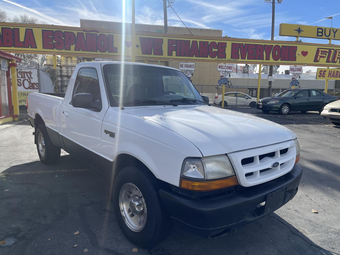 1999 Artic White /Gray Ford Ranger XL Reg. Cab Long Bed (1FTYR10V4XP) with an 3.0L V6 OHV 12V FFV engine, Automatic transmission, located at 801 South State Street, Salt Lake City, UT, 84111, (801) 328-0098, 40.751953, -111.888206 - Hard to find small fuel efficient truck! In great running condition for the year, make and miles! New bed liner has been sprayed in the bed! Clean truck in good running condition! Perfect for anyone looking to run a small business and need a truck for multiple needs. Features: 4 cylinder 3.0 liter - Photo#4