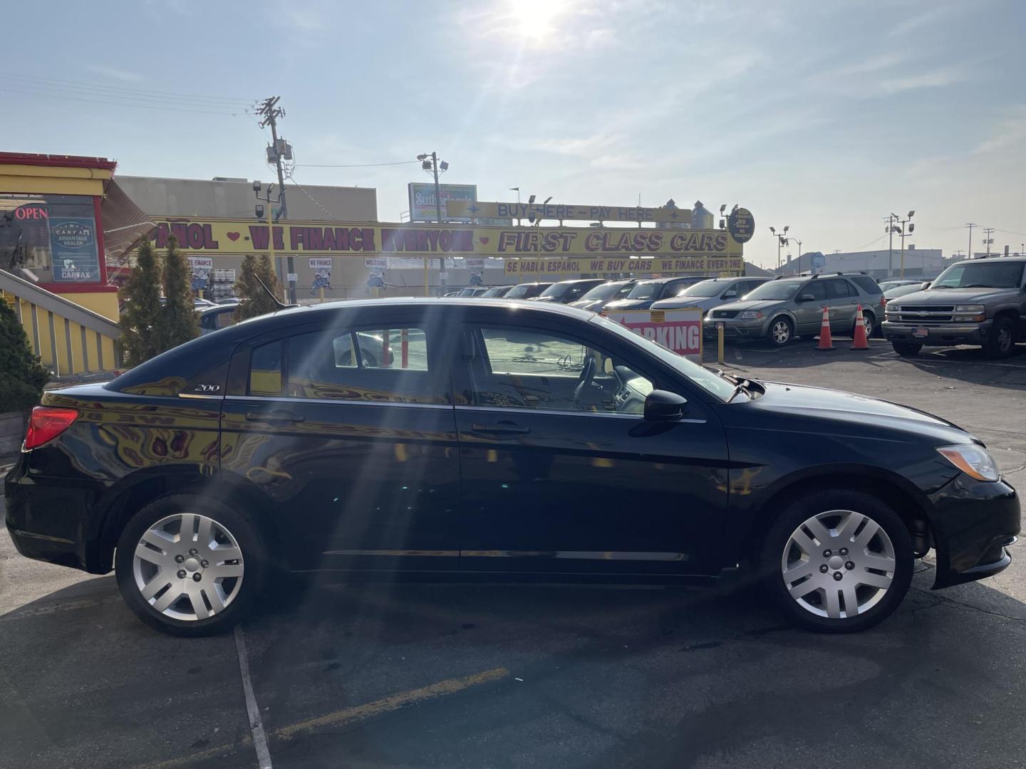 2011 Black Metallic /Black Chrysler 200 Touring (1C3BC1FB0BN) with an 2.4L L4 DOHC 16V engine, 6-Speed Automatic transmission, located at 801 South State Street, Salt Lake City, UT, 84111, (801) 328-0098, 40.751953, -111.888206 - Good on gas! 4 cylinder 2.4 liter! Features: Automatic, Am/Fm/CD, air conditioning, cruise control, power steering, power windows, power locks, power brakes, power seat, 4 door, cloth seats, keyless alarm, window tint! All advertised prices are just dollars above cost to make room for new invent - Photo#4