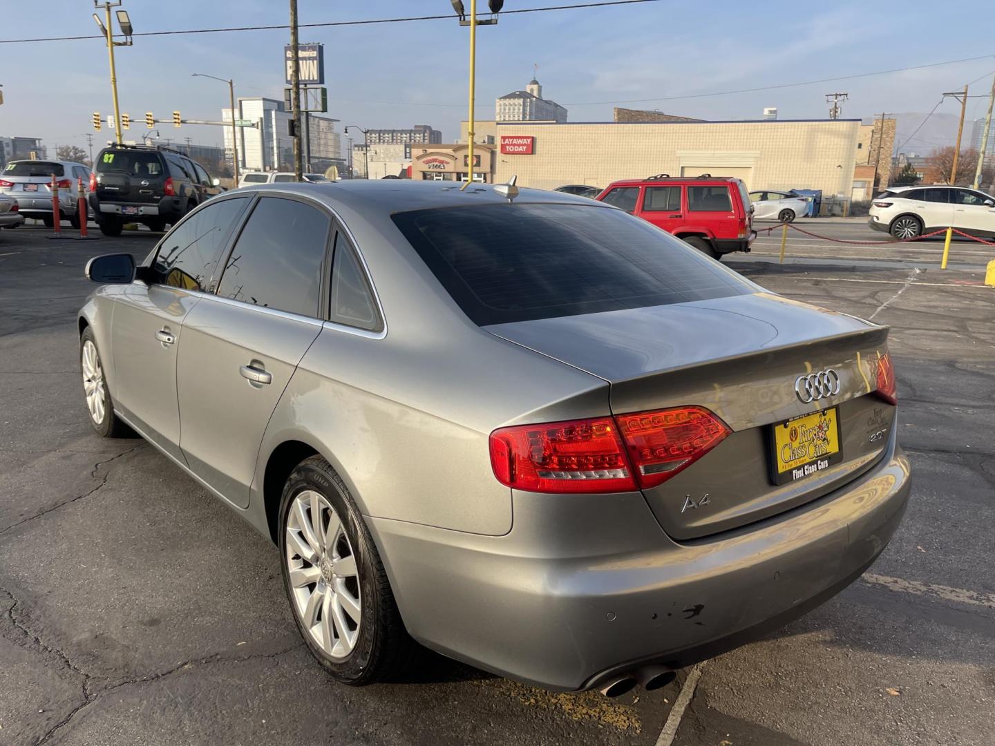 2010 Sterling Gray Metallic /Black Audi A4 2.0 T Sedan FrontTrak Multitronic (WAUEFAFL7AN) with an 2.0L L4 DOHC 16V TURBO engine, Continuously Variable Transmisson transmission, located at 801 South State Street, Salt Lake City, UT, 84111, (801) 328-0098, 40.751953, -111.888206 - Very nice clean Audi A4 2.0T Premium Plus! Clean title! Hard to fin car in great shape! Carfax shows regular service and maintenance has been done.Tires look like they are in good condition. Features: Alloy Wheels, Rear View Camera, Bluetooth Technology, Satellite Radio Ready, Front Seat Heaters, - Photo#8