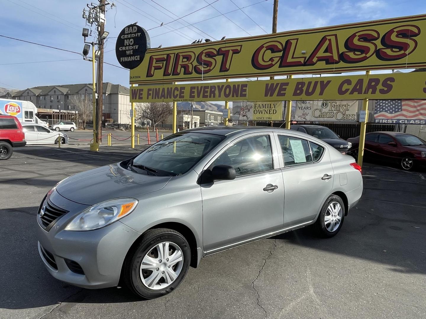 2012 Platinum Gray Metallic /Black Nissan Versa 1.6 S Sedan (3N1CN7AP2CL) with an 1.6L L4 DOHC 16V engine, 5-Speed Manual transmission, located at 801 South State Street, Salt Lake City, UT, 84111, (801) 328-0098, 40.751953, -111.888206 - One owner clean title! No accidents on Carfax history report! From a dry climate area in Arizona has not been in the Utah snow yet! Great gas mileage the fuel economy is 24 mpg in the city and up to 32 mpg on the highway. Features: Cloth Seats, ABS Brakes, Automatic Transmission, Overhead Airbags, - Photo#10