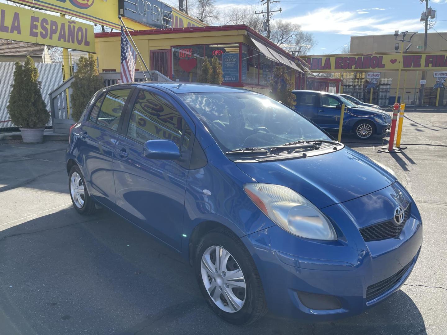 2010 Fiji Blue Pearl /Gray Toyota Yaris Liftback 5-Door AT (JTDKT4K36A5) with an 1.5L L4 DOHC 16V engine, 4-Speed Automatic transmission, located at 801 South State Street, Salt Lake City, UT, 84111, (801) 328-0098, 40.751953, -111.888206 - Clean title! Only 2 reported owners on the Carfax history report! Clean car inside and out! Must see for anyone looking for a nice affordable car with great gas mileage! The 2010 Toyota Yaris Liftback 5-Door AT gets an EPA-estimated 29 miles per gallon (mpg) in the city and 35 mpg on the highway. F - Photo#2