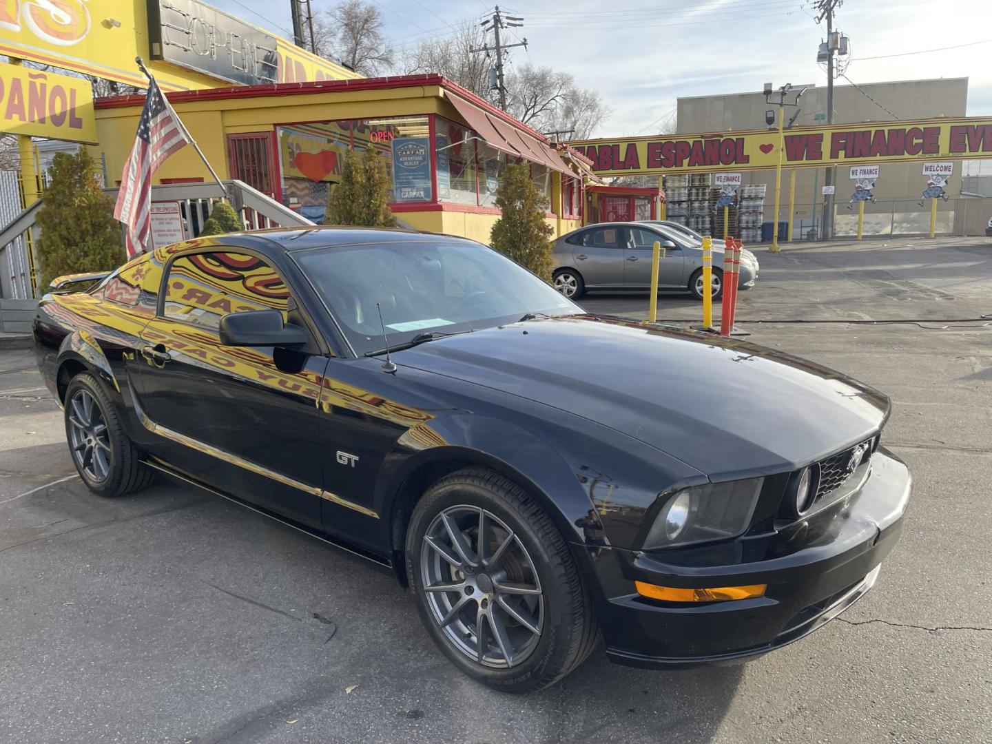 2007 Black /Black Ford Mustang GT Deluxe Coupe (1ZVFT82H975) with an 4.6L V8 SOHC 24V engine, Manual transmission, located at 801 South State Street, Salt Lake City, UT, 84111, (801) 328-0098, 40.751953, -111.888206 - Clean title! Originally from dry climate area according to the Carfax has only been in Utah since 2018! Dry climate clean car in great condition. Very nice clean car in great condition!!! Features: Alloy Wheels, Bluetooth Technology, Leather Seats, ABS Brakes, CD Audio, Power Mirrors, Rear Spoiler - Photo#3