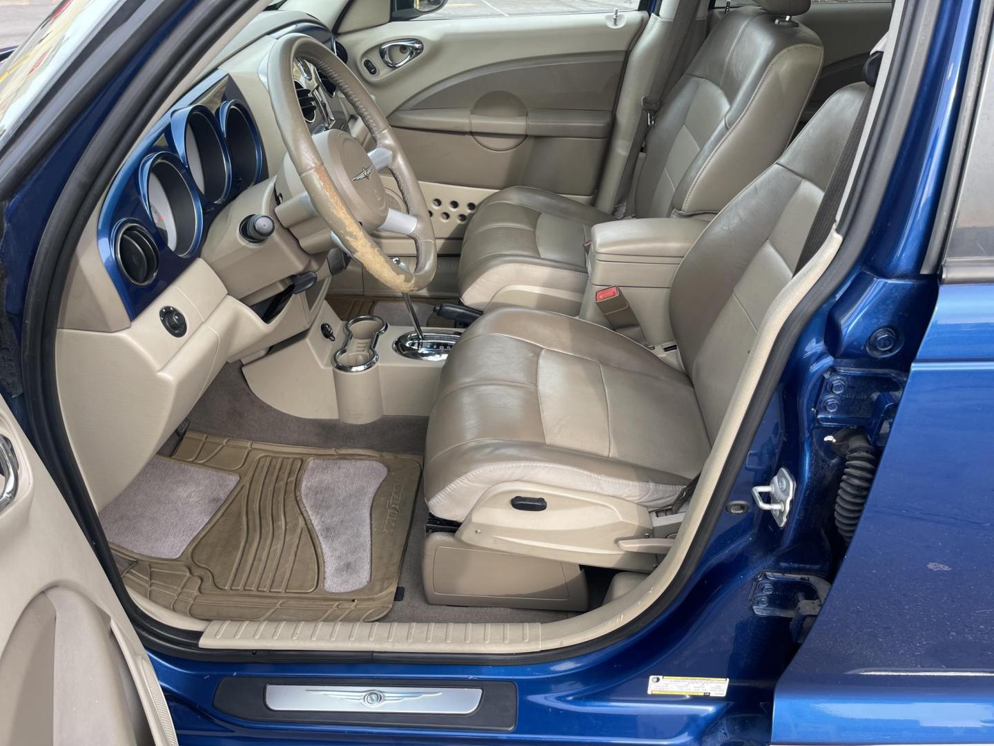 2009 Blue /Tan Chrysler PT Cruiser Limited (3A8FY68849T) with an 2.4L L4 DOHC 16V TURBO engine, Automatic transmission, located at 801 South State Street, Salt Lake City, UT, 84111, (801) 328-0098, 40.751953, -111.888206 - Super clean car with only 83,984 miles! Hard to find in this great shape with low miles! Clean title on Carfax Features: Alloy Wheels, Satellite Radio Ready, Front Seat Heaters, Sunroof(s), Leather Seats, Turbo Charged Engine, ABS Brakes, Auxiliary Audio Input, Power Mirrors, Rear Spoiler, AM/FM S - Photo#12