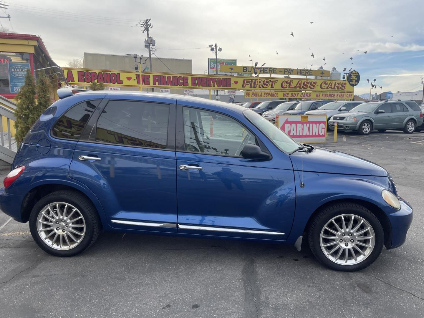 2009 Blue /Tan Chrysler PT Cruiser Limited (3A8FY68849T) with an 2.4L L4 DOHC 16V TURBO engine, Automatic transmission, located at 801 South State Street, Salt Lake City, UT, 84111, (801) 328-0098, 40.751953, -111.888206 - Super clean car with only 83,984 miles! Hard to find in this great shape with low miles! Clean title on Carfax Features: Alloy Wheels, Satellite Radio Ready, Front Seat Heaters, Sunroof(s), Leather Seats, Turbo Charged Engine, ABS Brakes, Auxiliary Audio Input, Power Mirrors, Rear Spoiler, AM/FM S - Photo#5