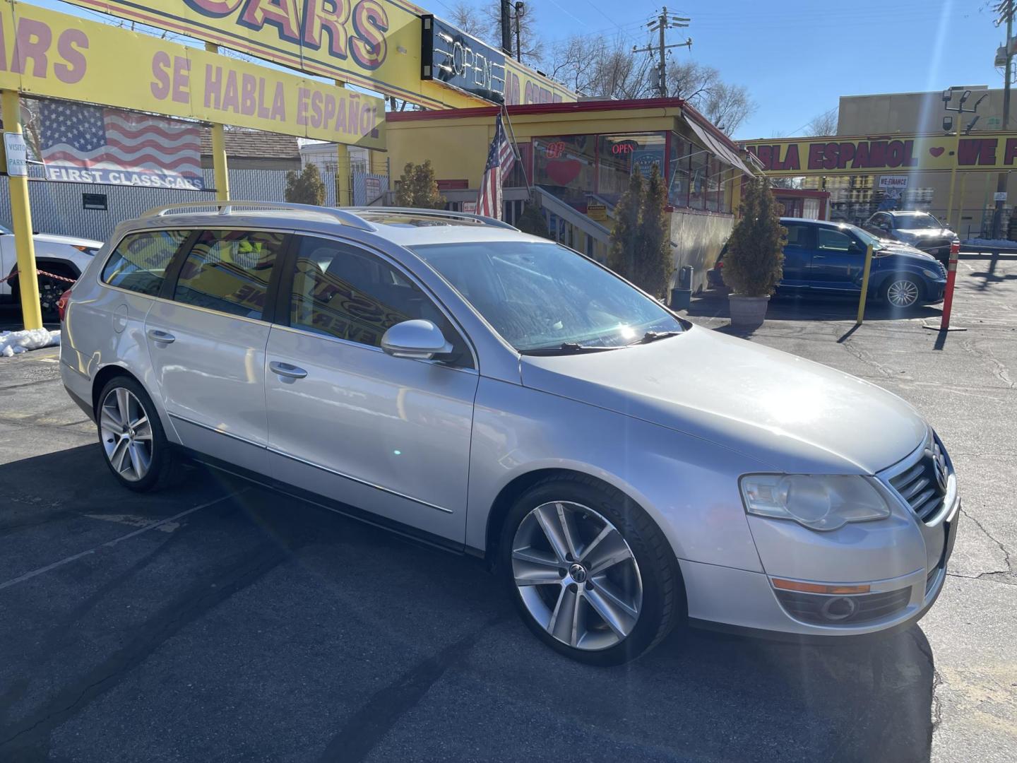 2010 Satin Silver Metallic /Black Volkswagen Passat Wagon Komfort (WVWXL7AN4AE) with an 2.0L L4 DOHC 16V TURBO engine, 6-Speed Automatic transmission, located at 801 South State Street, Salt Lake City, UT, 84111, (801) 328-0098, 40.751953, -111.888206 - Clean title! No accidents on Carfax! Car has been meticulously maintained and shows lots of regular service on Carfax at the regular service intervals!!! Must see for anyone looking for a clean well taken care of Volkswagen! Features: Alloy Wheels, Satellite Radio Ready, Bluetooth Technology, Sunr - Photo#3