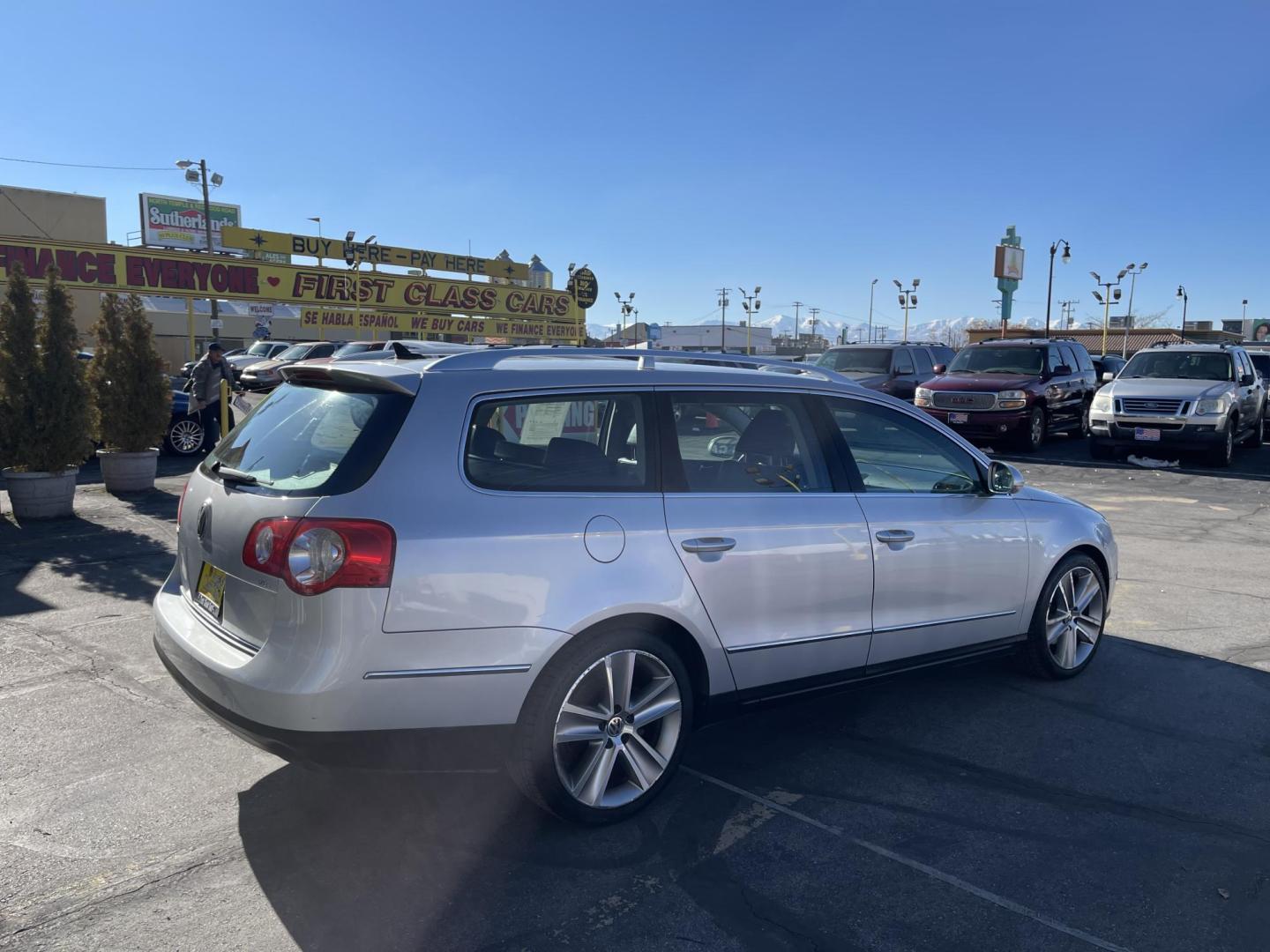 2010 Satin Silver Metallic /Black Volkswagen Passat Wagon Komfort (WVWXL7AN4AE) with an 2.0L L4 DOHC 16V TURBO engine, 6-Speed Automatic transmission, located at 801 South State Street, Salt Lake City, UT, 84111, (801) 328-0098, 40.751953, -111.888206 - Clean title! No accidents on Carfax! Car has been meticulously maintained and shows lots of regular service on Carfax at the regular service intervals!!! Must see for anyone looking for a clean well taken care of Volkswagen! Features: Alloy Wheels, Satellite Radio Ready, Bluetooth Technology, Sunr - Photo#5