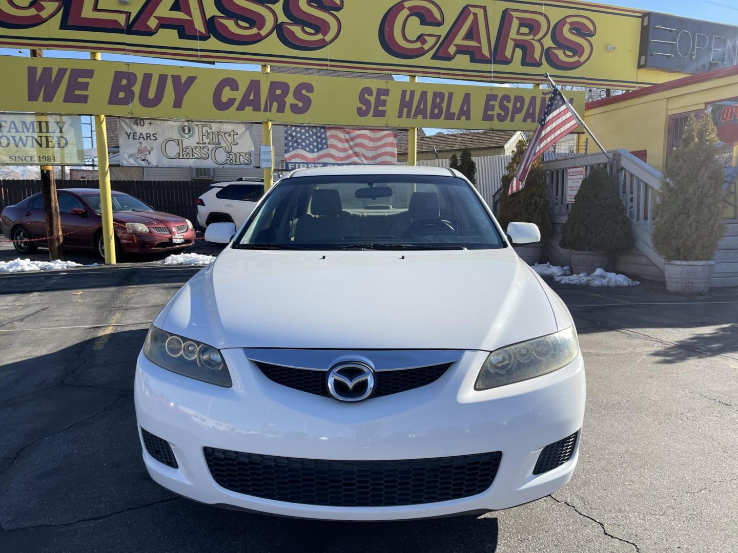 2006 Super White /Tan Mazda MAZDA6 s Sports Sedan (1YVHP80D265) with an 3.0L V6 DOHC 24V engine, Automatic transmission, located at 801 South State Street, Salt Lake City, UT, 84111, (801) 328-0098, 40.751953, -111.888206 - Clean title! Super low miles for the year! Just over 73k miles! Car is in great shape and hard to find this clean with these low miles! Car is immaculate condition hard to find! A must see for anyone looking for a nice clean affordable car that gets great gas mileage! Features: Alloy Wheels, Cloth - Photo#2