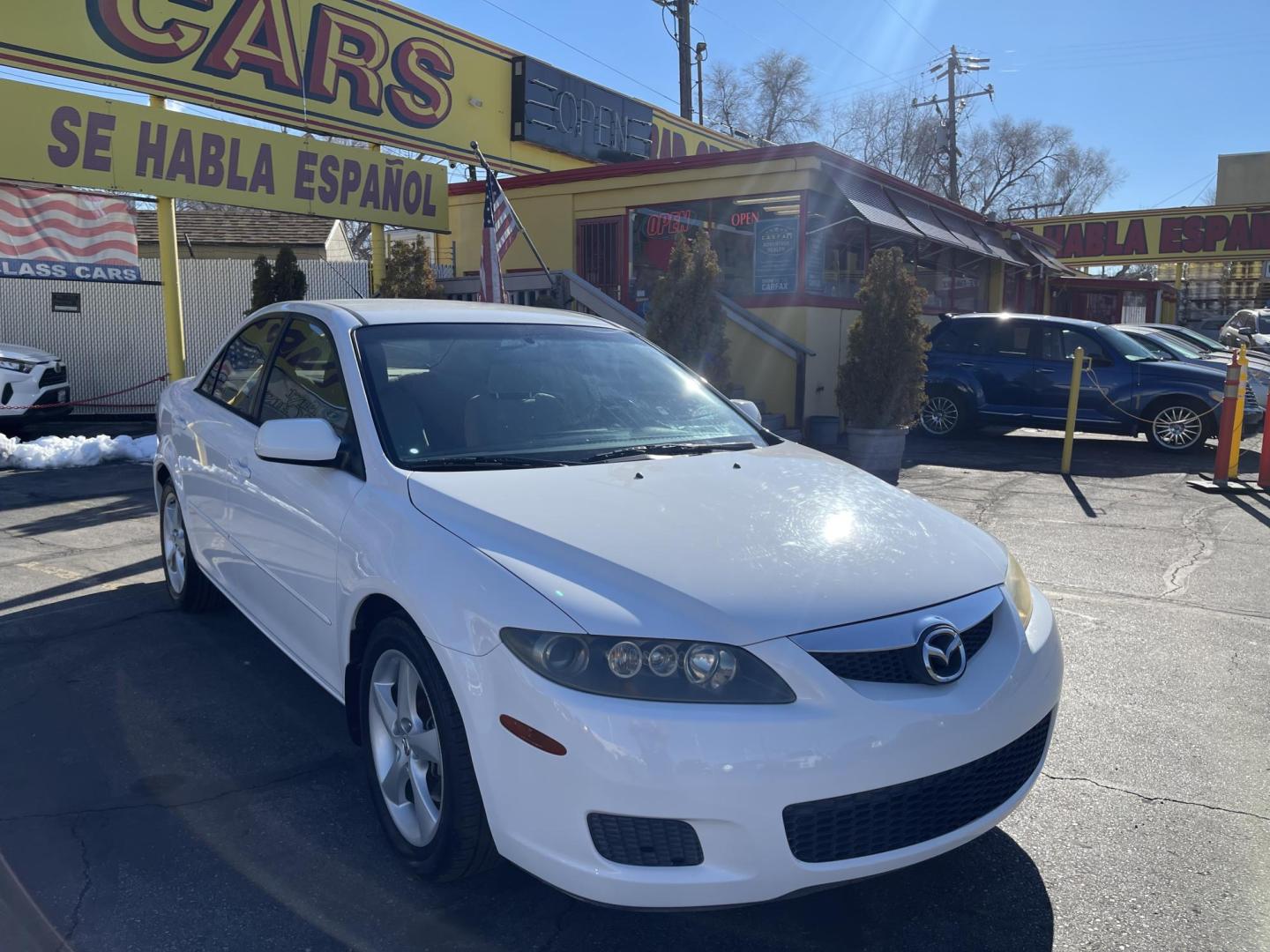 2006 Super White /Tan Mazda MAZDA6 s Sports Sedan (1YVHP80D265) with an 3.0L V6 DOHC 24V engine, Automatic transmission, located at 801 South State Street, Salt Lake City, UT, 84111, (801) 328-0098, 40.751953, -111.888206 - Clean title! Super low miles for the year! Just over 73k miles! Car is in great shape and hard to find this clean with these low miles! Car is immaculate condition hard to find! A must see for anyone looking for a nice clean affordable car that gets great gas mileage! Features: Alloy Wheels, Cloth - Photo#3