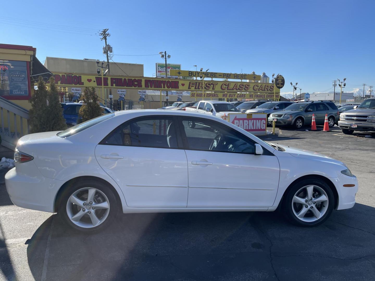 2006 Super White /Tan Mazda MAZDA6 s Sports Sedan (1YVHP80D265) with an 3.0L V6 DOHC 24V engine, Automatic transmission, located at 801 South State Street, Salt Lake City, UT, 84111, (801) 328-0098, 40.751953, -111.888206 - Clean title! Super low miles for the year! Just over 73k miles! Car is in great shape and hard to find this clean with these low miles! Car is immaculate condition hard to find! A must see for anyone looking for a nice clean affordable car that gets great gas mileage! Features: Alloy Wheels, Cloth - Photo#5