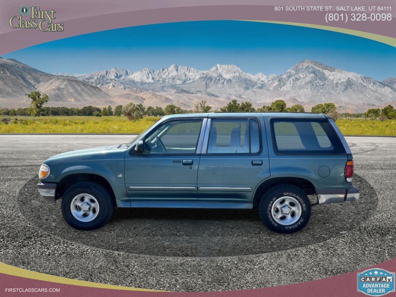 1997 Evergreen Frost Metallic /Tan Leather Ford Explorer XLT 5.0 (1FMDU35P3VZ) with an 5.0L V8 engine, Automatic transmission, located at 801 South State Street, Salt Lake City, UT, 84111, (801) 328-0098, 40.751953, -111.888206 - *MECHANIC SPECIAL! AS-IS!* BACK-LOT SPECIAL! This car just came in on trade and is being sold AS-IS. It may have mechanical or other cosmetic problems. It is being offered for sale to the public at a bargain price prior to it being sold at auction. The car has NOT been safety or emission tested nor - Photo #1