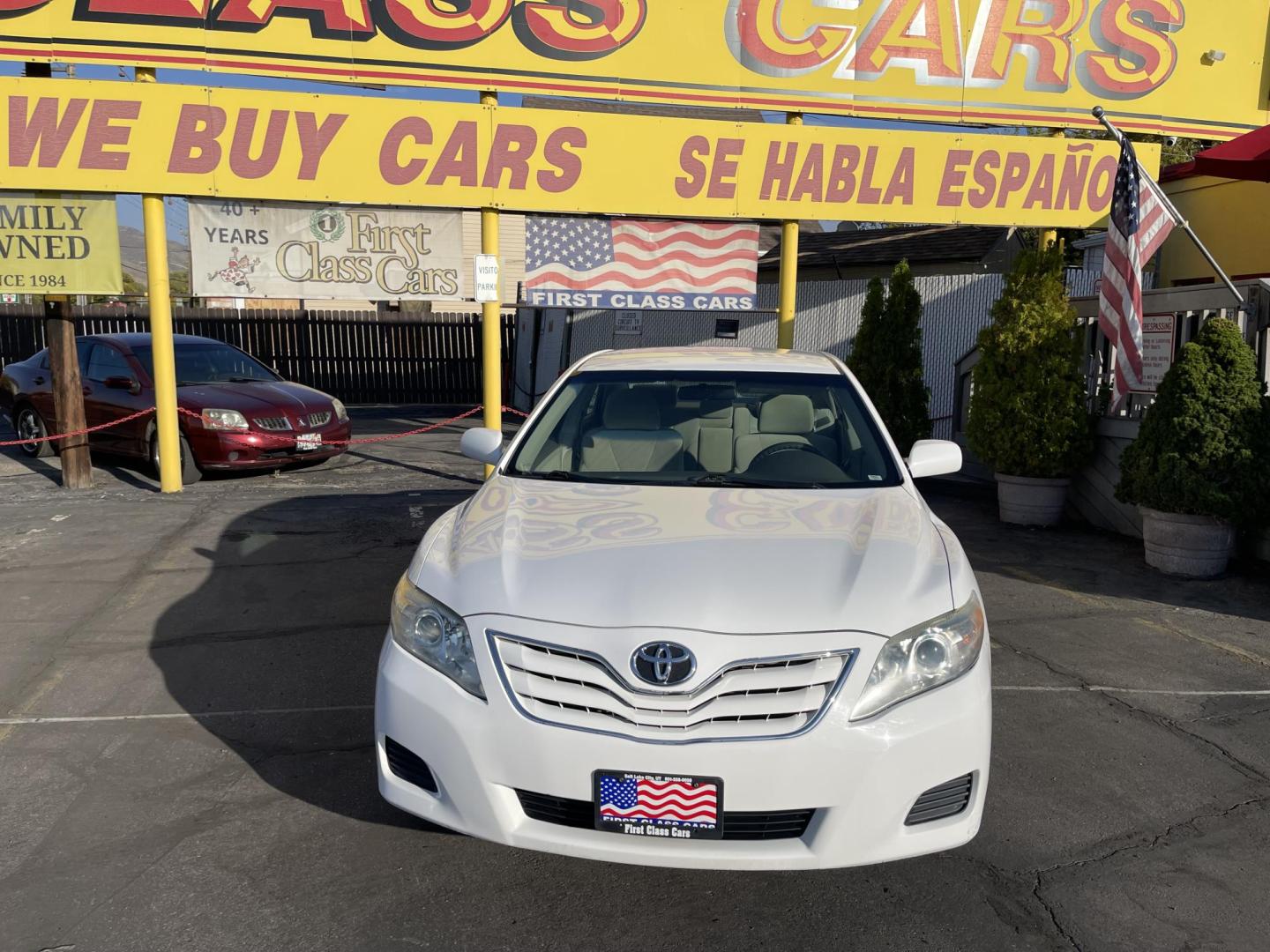 2011 Super White /Gray Cloth Toyota Camry LE (4T4BF3EK7BR) with an 2.5L I4 engine, Automatic transmission, located at 801 South State Street, Salt Lake City, UT, 84111, (801) 328-0098, 40.751953, -111.888206 - Owned by a little old lady that traded the vehicle in to us! Vehicle was originally sold to the owners mother in-law as a 1 owner vehicle it now has had 2 owners she took excellent care of the car! She didn't drive a lot so the car is in great condition and super low miles! Hard to find in this grea - Photo#2