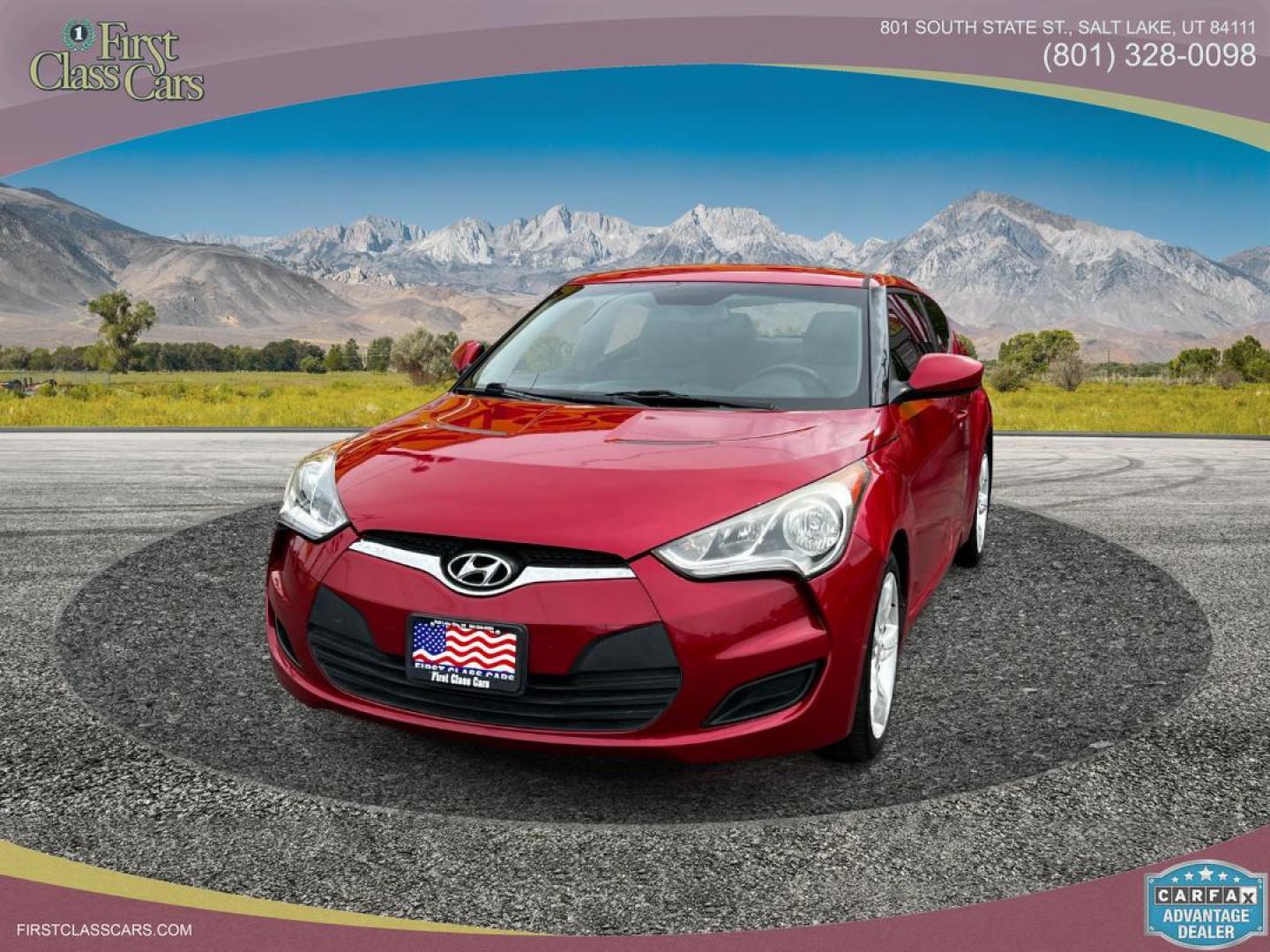 2013 Boston Red Pearl /Gray Cloth Hyundai Veloster (KMHTC6AD4DU) with an 1.6L I4 engine, Manual transmission, located at 801 South State Street, Salt Lake City, UT, 84111, (801) 328-0098, 40.751953, -111.888206 - Life is crazy. Now is the time to buy! All of our prices are just dollars above our cost. These prices will change as soon as life isn't so crazy. So please call or come in. We are here to save you a lot of money! Our service department is OPEN DAILY to help with any of your service needs. P - Photo#2