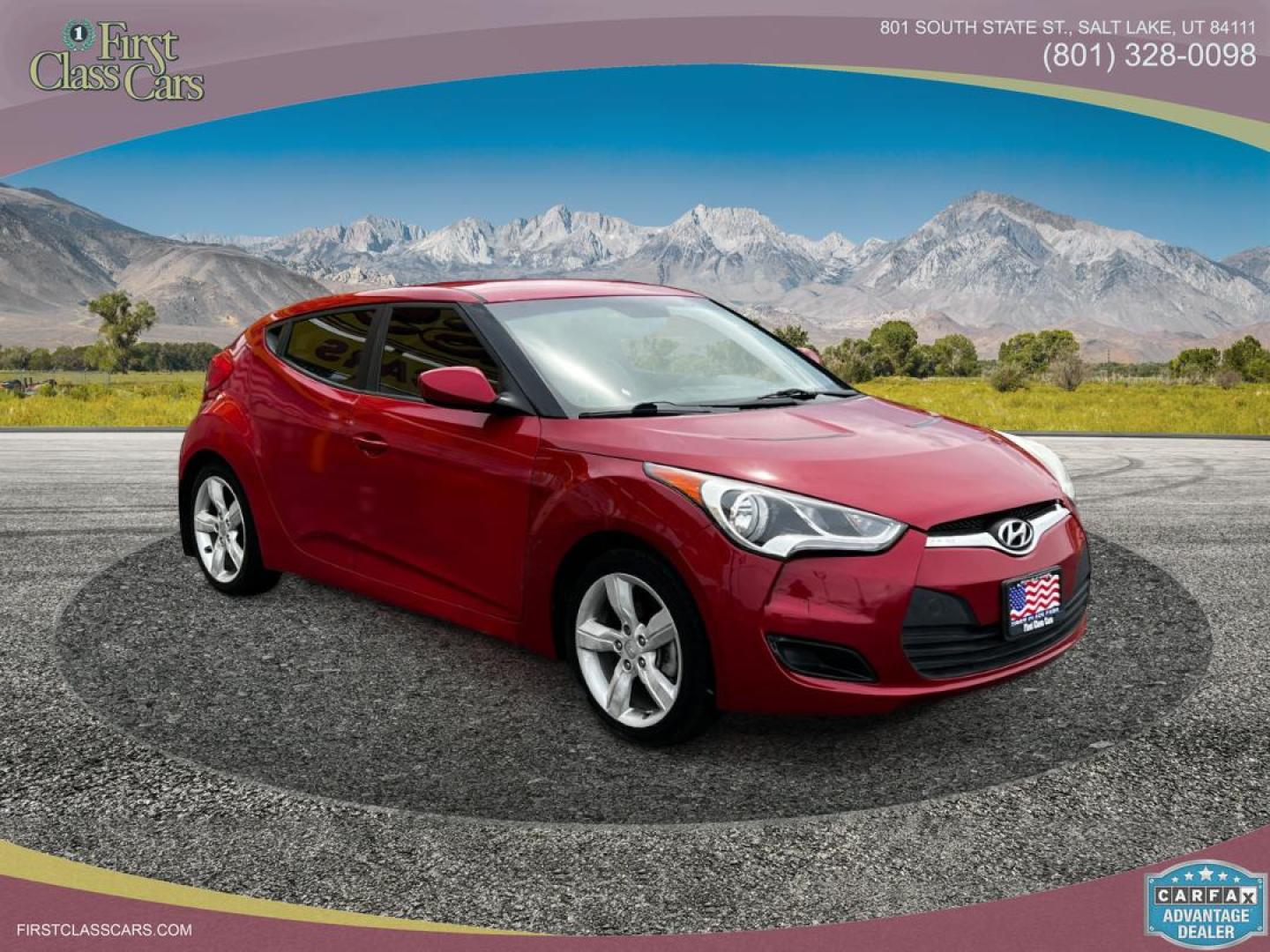 2013 Boston Red Pearl /Gray Cloth Hyundai Veloster (KMHTC6AD4DU) with an 1.6L I4 engine, Manual transmission, located at 801 South State Street, Salt Lake City, UT, 84111, (801) 328-0098, 40.751953, -111.888206 - Life is crazy. Now is the time to buy! All of our prices are just dollars above our cost. These prices will change as soon as life isn't so crazy. So please call or come in. We are here to save you a lot of money! Our service department is OPEN DAILY to help with any of your service needs. P - Photo#4